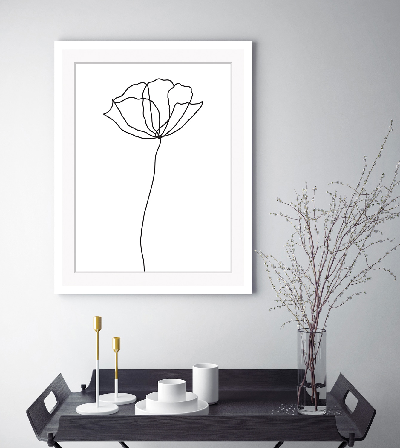 queence Bild "Susanne", Blumen, Rose, gerahmt günstig online kaufen