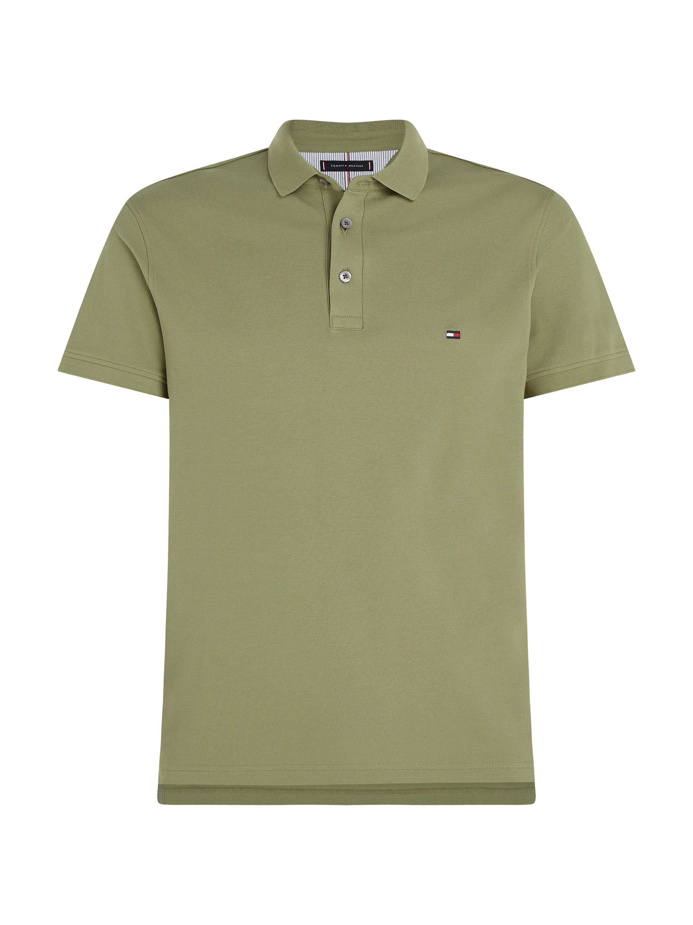 Tommy Hilfiger Poloshirt »1985 SLIM POLO mit Piqué-Struktur und Stickerei« meliert, casual, slim fit, Baumwollmix, Polokragen