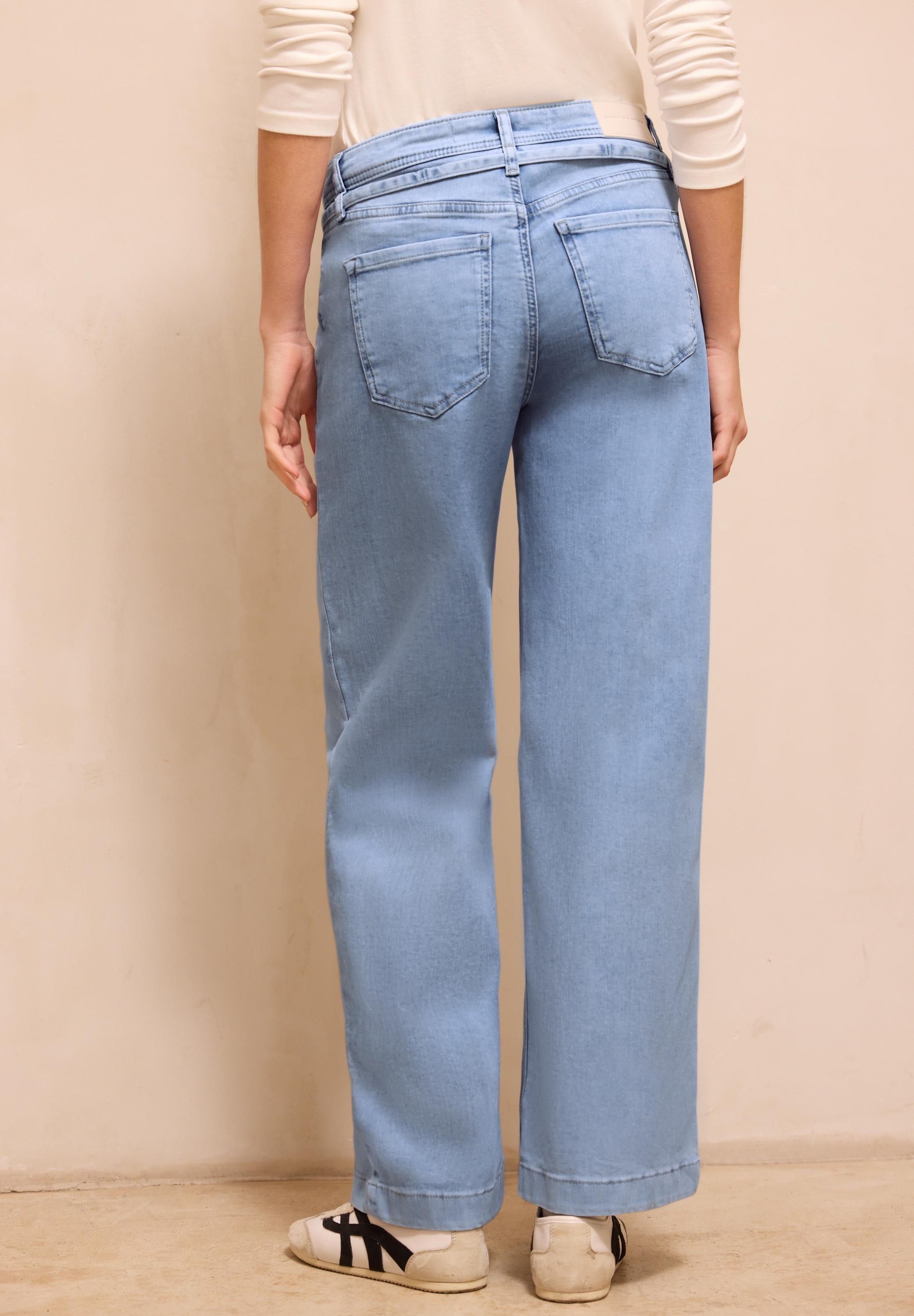 STREET ONE STUDIO Loose-fit-Jeans mit Wide Legs günstig online kaufen