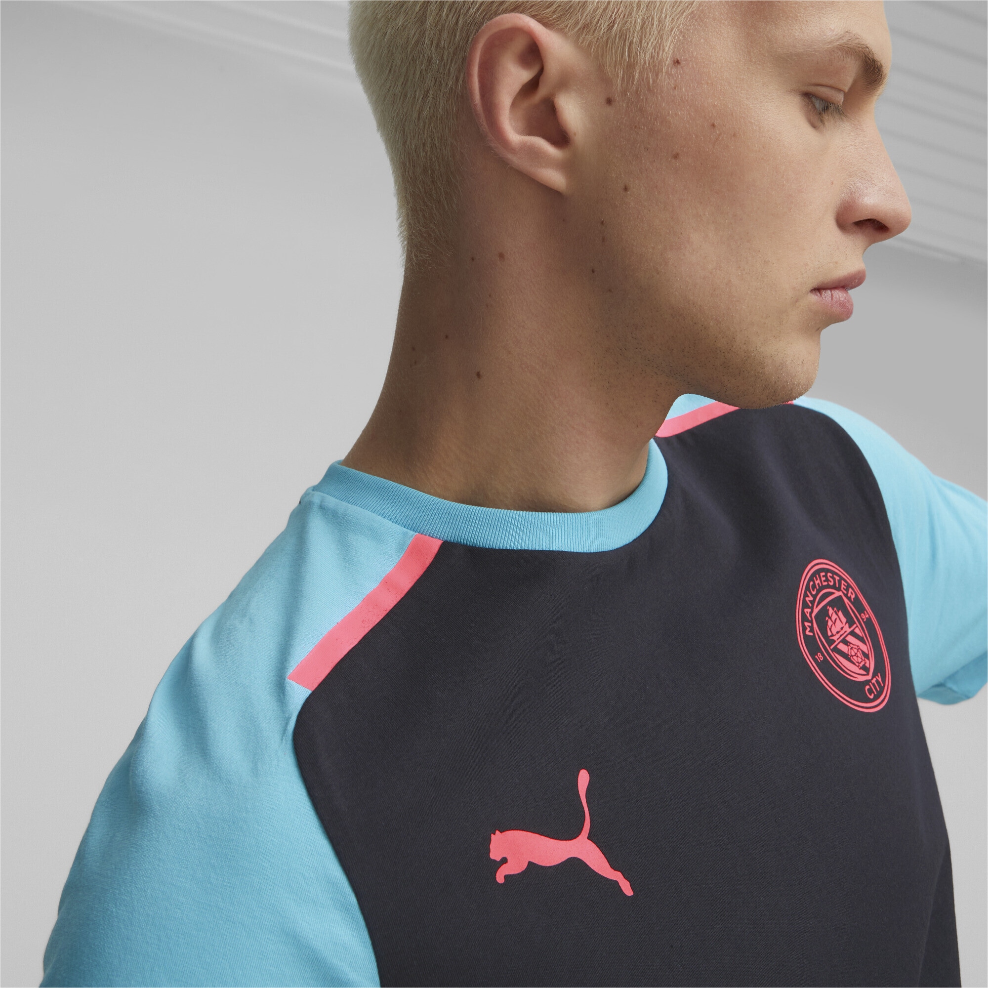 PUMA T-Shirt »Manchester City Football Casuals T-Shirt Herren«