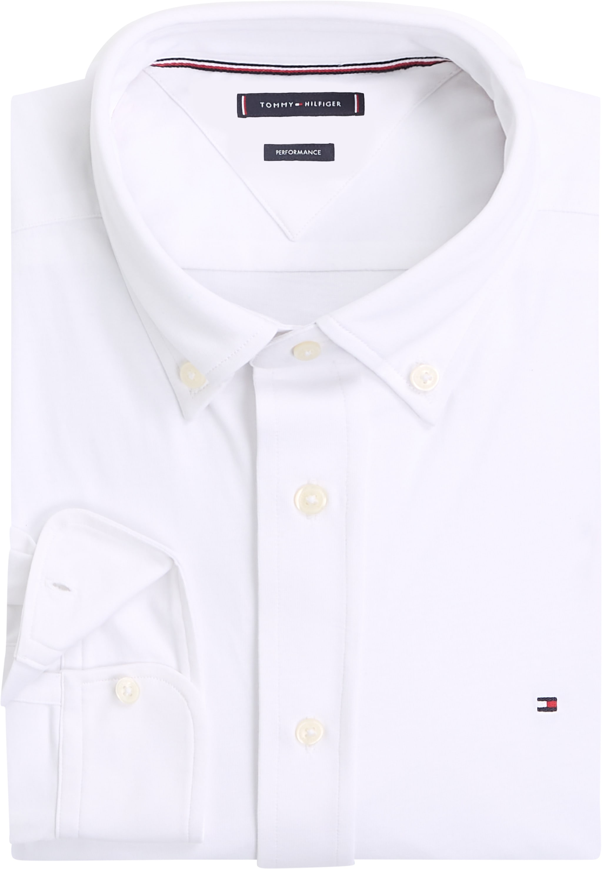 Tommy Hilfiger Langarmhemd »PERFORMANCE KNIT SOLID LS SHIRT«