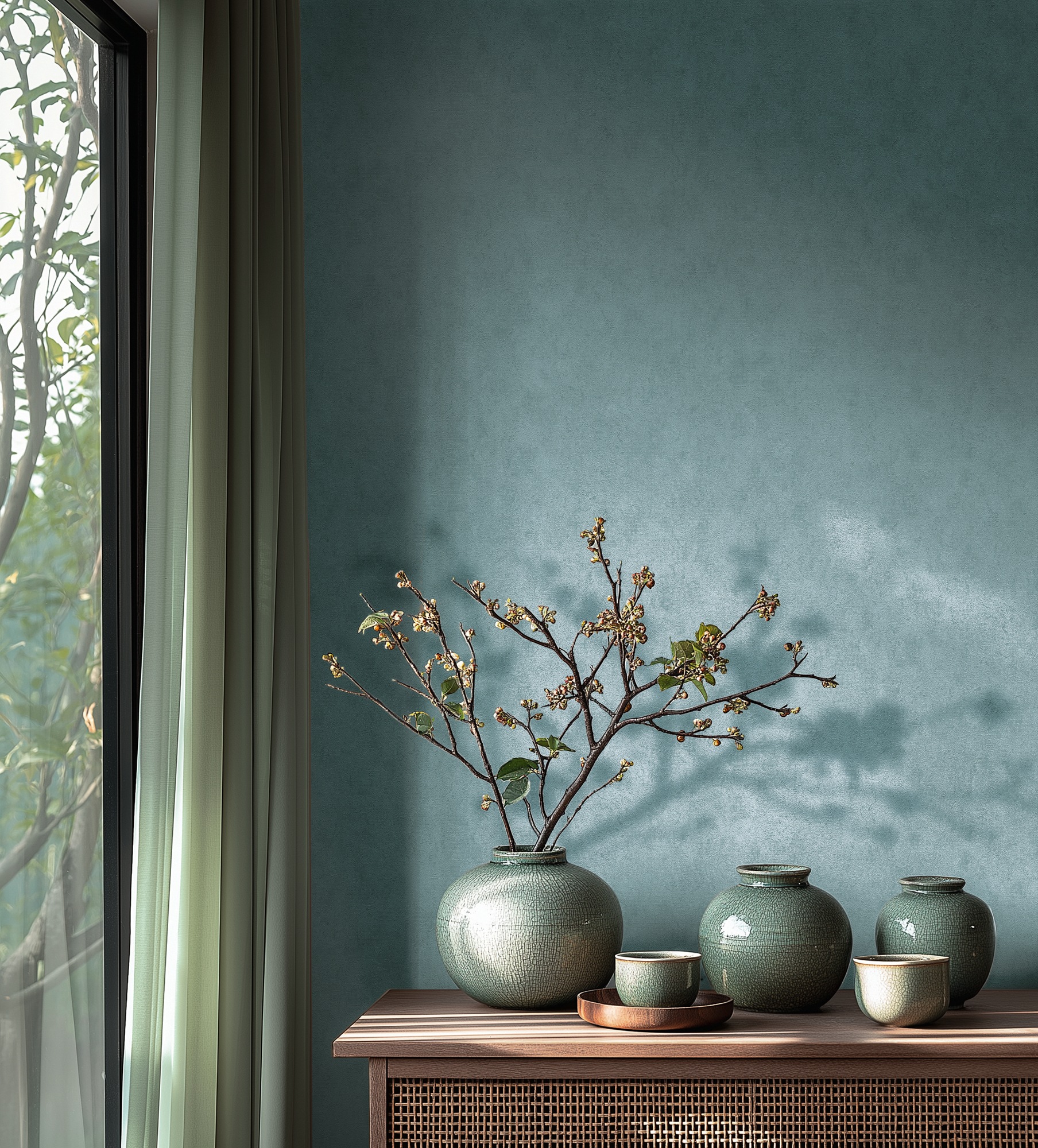 living walls Vliestapete »Unitapete in Putz-Optik verschiedene Farben« matt strukturiert