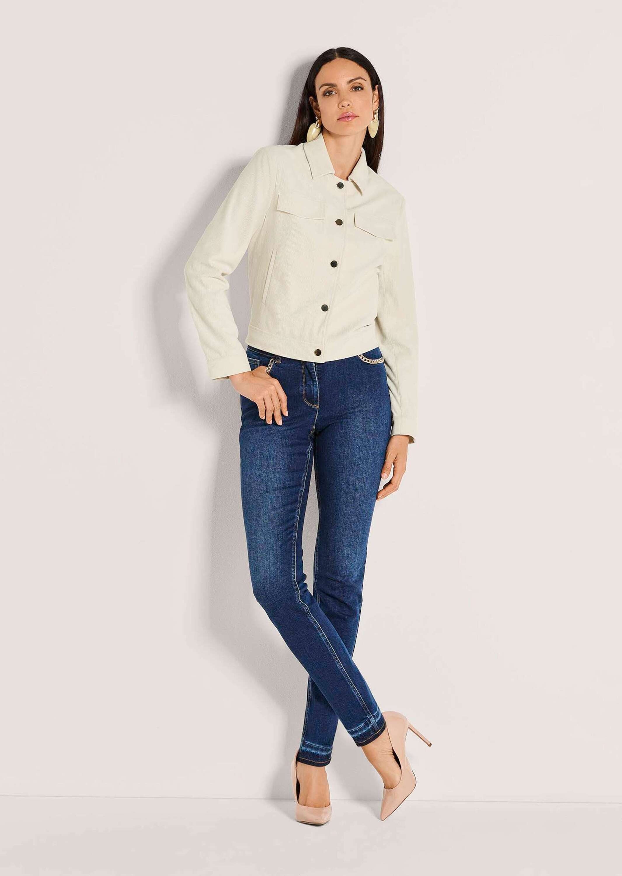 MADELEINE Strickfleecejacke "Cordjacke Kurzjacke mit Umlegekragen" Cord-Opt günstig online kaufen