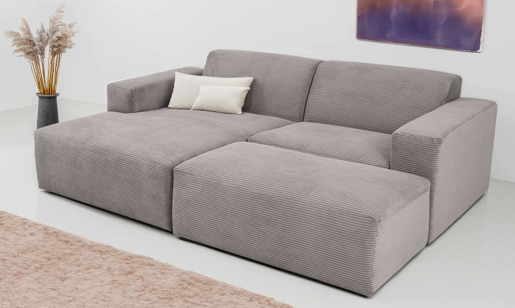 INOSIGN Ecksofa "Koa,228cm, L-Form, Modulsofa, Webstoff, Cord, Struktur, Ch günstig online kaufen