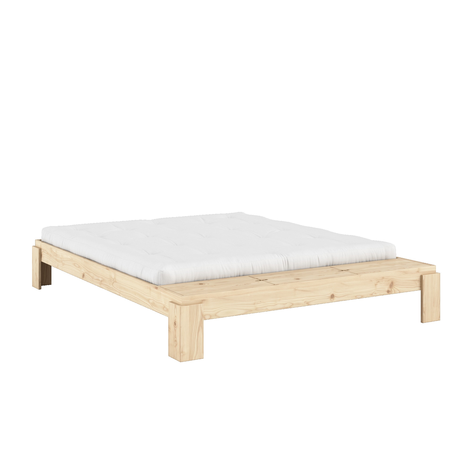 Karup Design "Layers Bed Bench, Bettgestell mit Aufbewahrungsbank, mehrere Größen" inkl. Lattenrost, excl. Matratze, FSC-zertifiziertes Massivholz