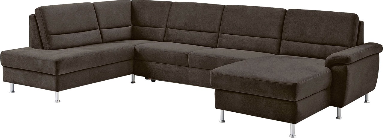 CALIZZA INTERIORS Wohnlandschaft »Onyx U-Form«, (3 St.), wahlweise mit Bettfunktion und Bettkasten