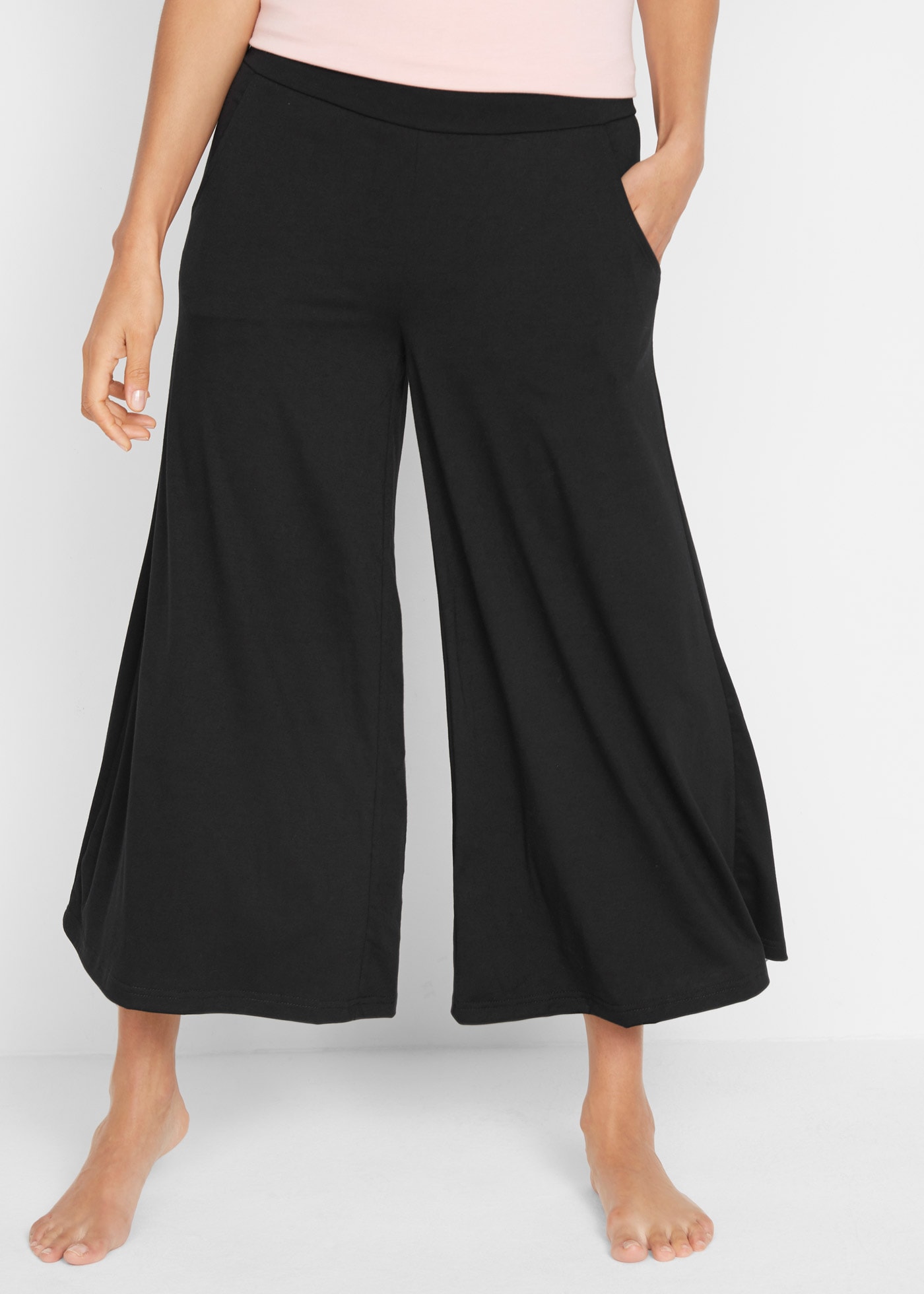 bonprix Culotte Loungewear Culotte mit weitem Bein günstig online kaufen