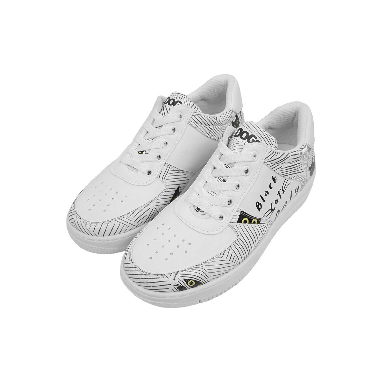 DOGO Sneaker "Damen Dice Sneakers Black Cats Only Vegan Damen Sneaker / fem günstig online kaufen