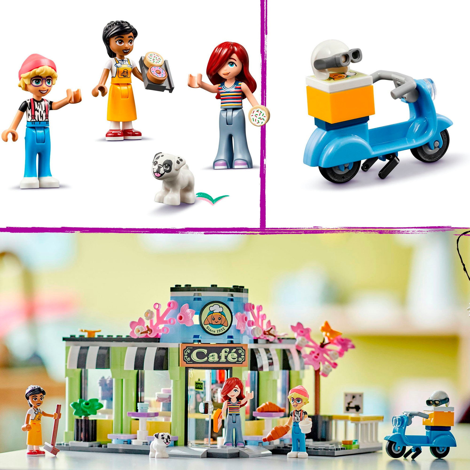 LEGO® Konstruktionsspielsteine »Heartlake City Café (42618), LEGO Friends«, (426 St.), Made in Europe