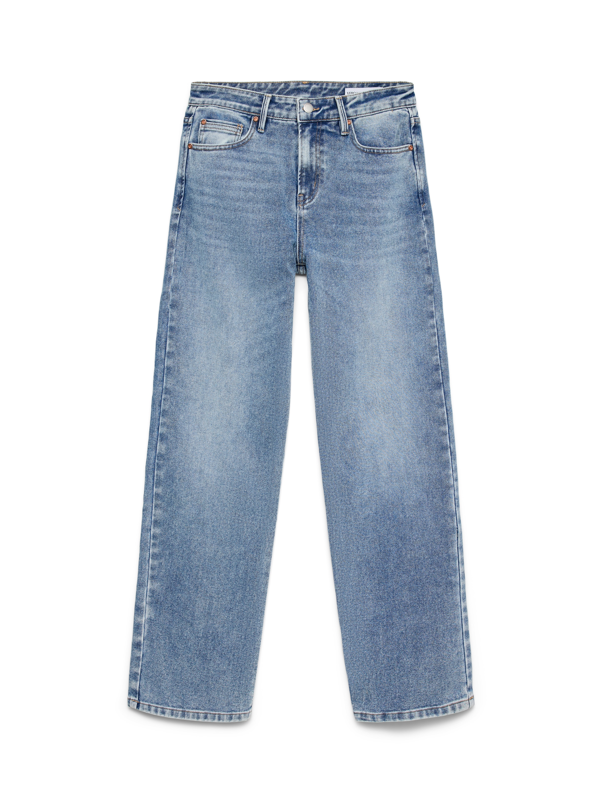 Vero Moda Straight-Jeans »VMALLISON MR STRAIGHT DNM JEANS SI3100« Baumwollmischung, straight fit