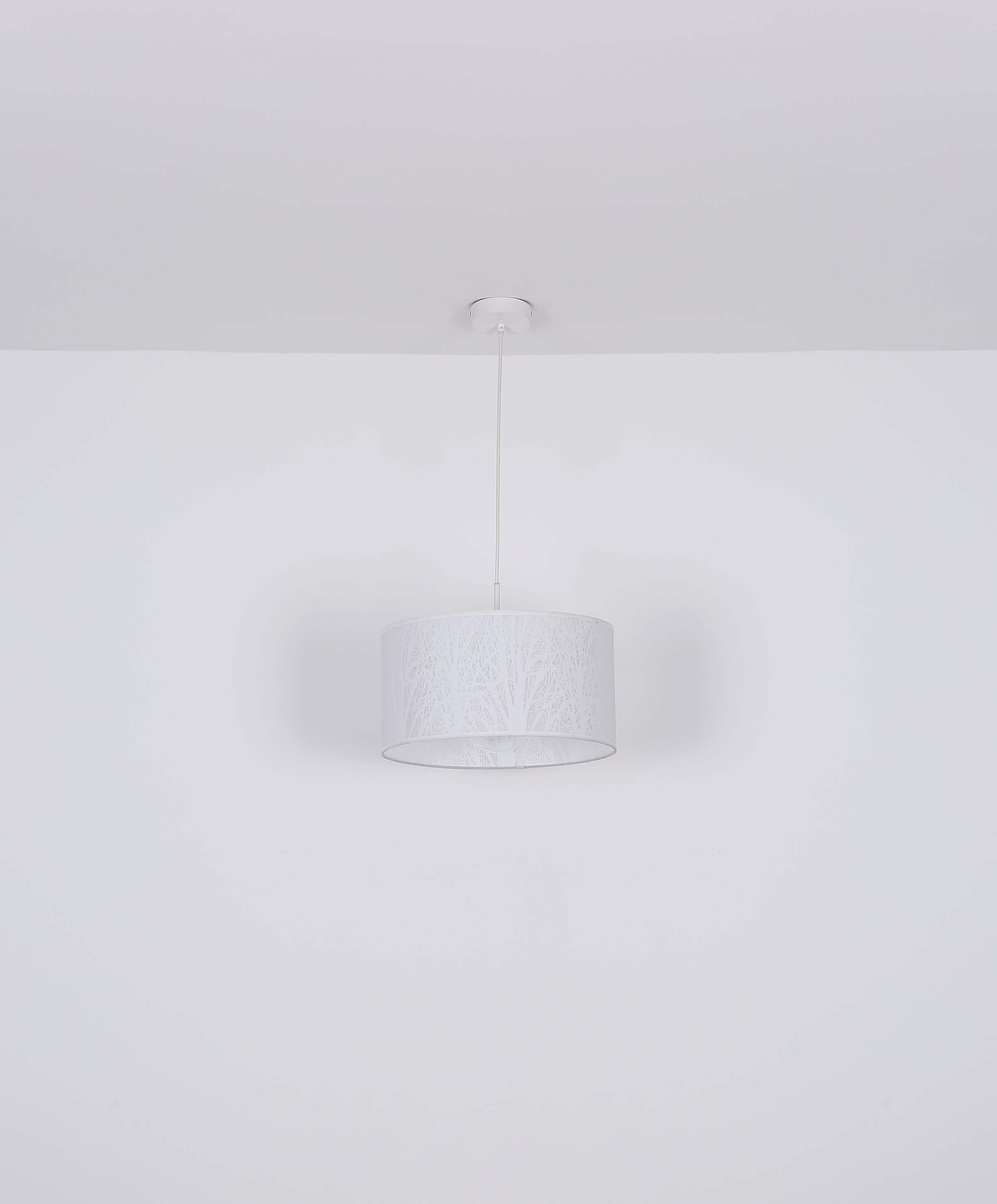 GLOBO LIGHTING Hängeleuchte »PINNI« E27 1 Stk. Weiße Hängeleuchte mit Baum-Dekor, höhenverstellbar