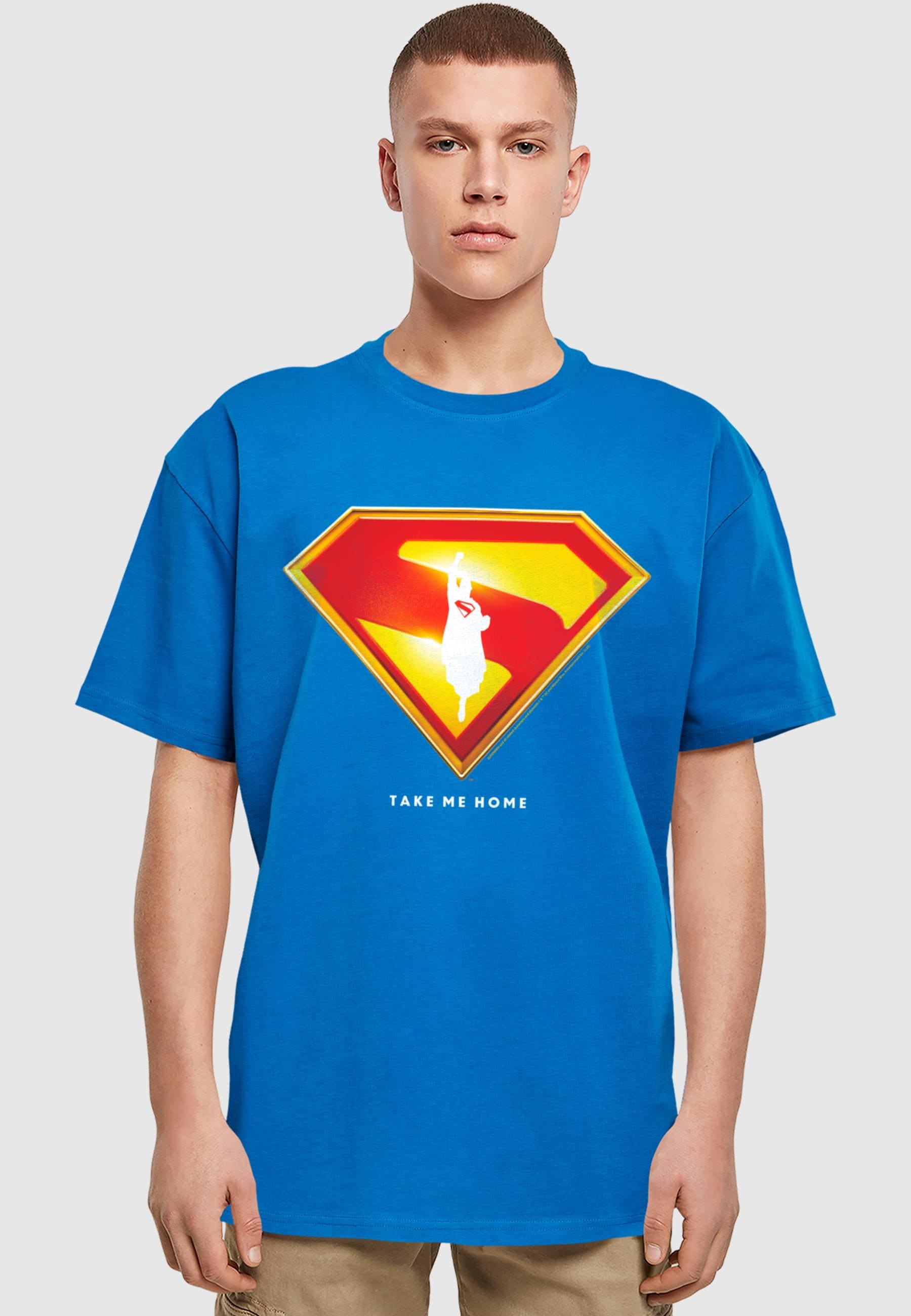 ABSOLUTE CULT T-Shirt »ABSOLUTE CULT Superman Logo Take Me Home Heavy Oversize Tee«, (1 tlg.)