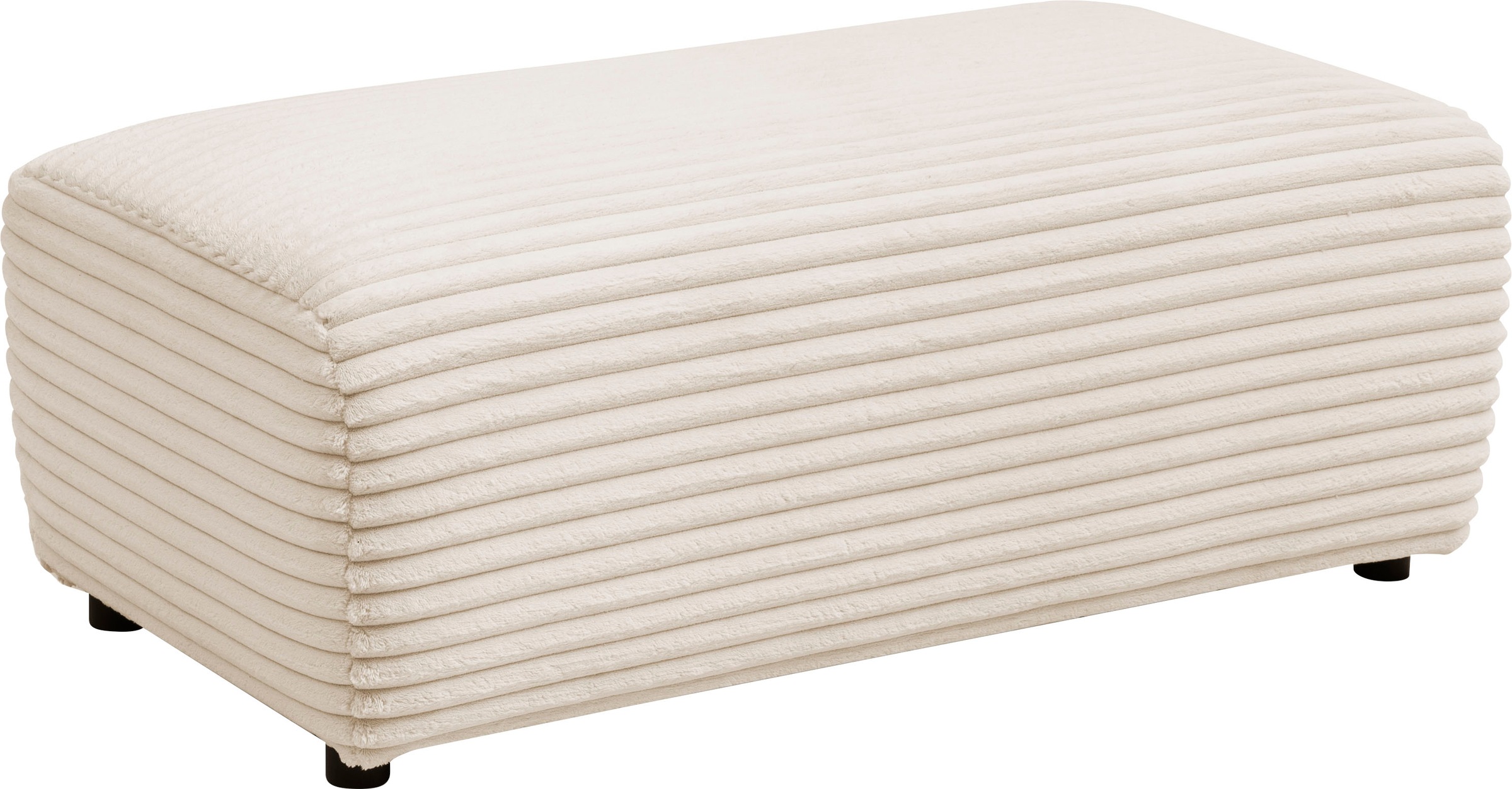 andas Polsterecke »BAKELS, Ecksofa-Set mit Hocker, L-Form mit Schlaffunktion«, Ecksofa-Set (incl. Hocker) im trendigen Megacord