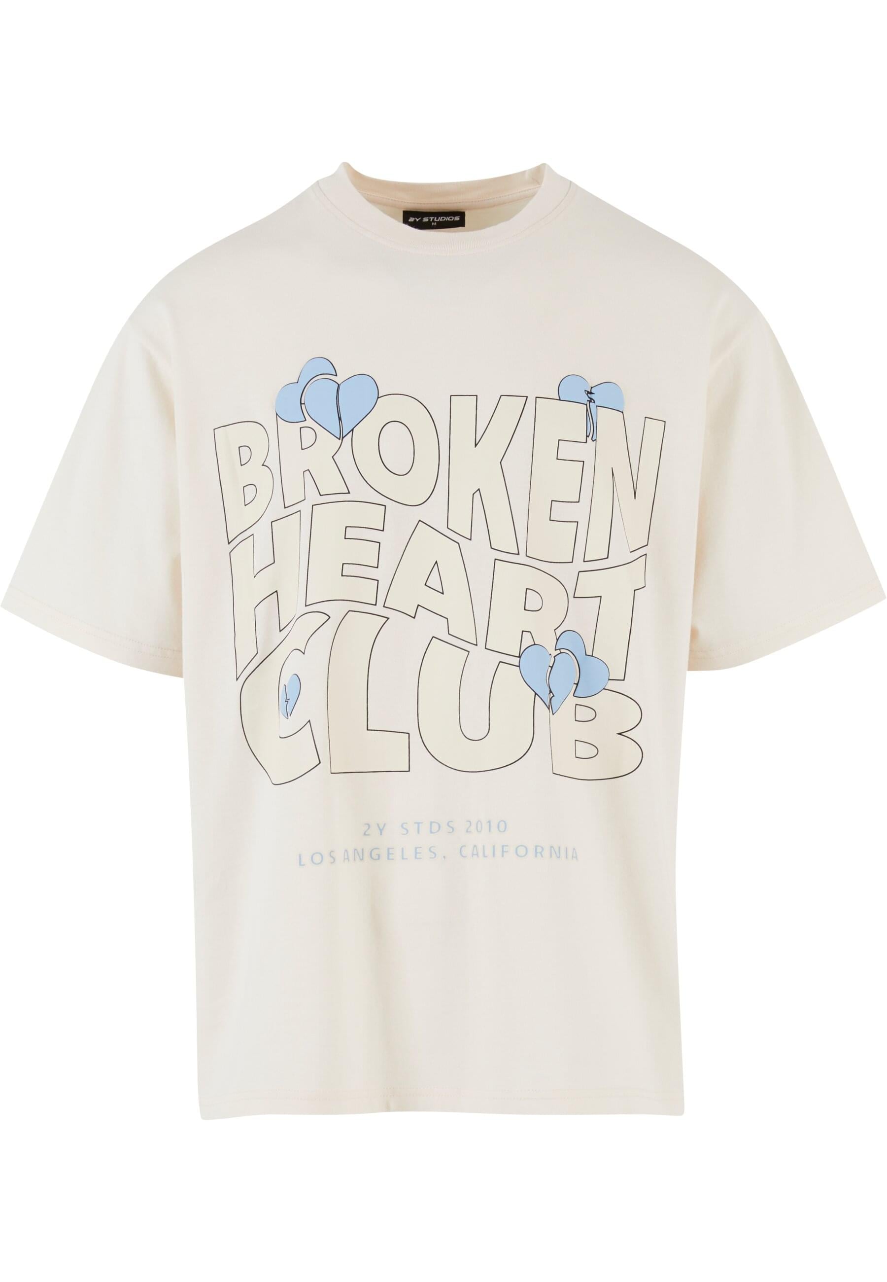 2Y Studios T-Shirt "2Y Studios Herren 2Y Broken Heart Club Oversize Tee" 1 günstig online kaufen