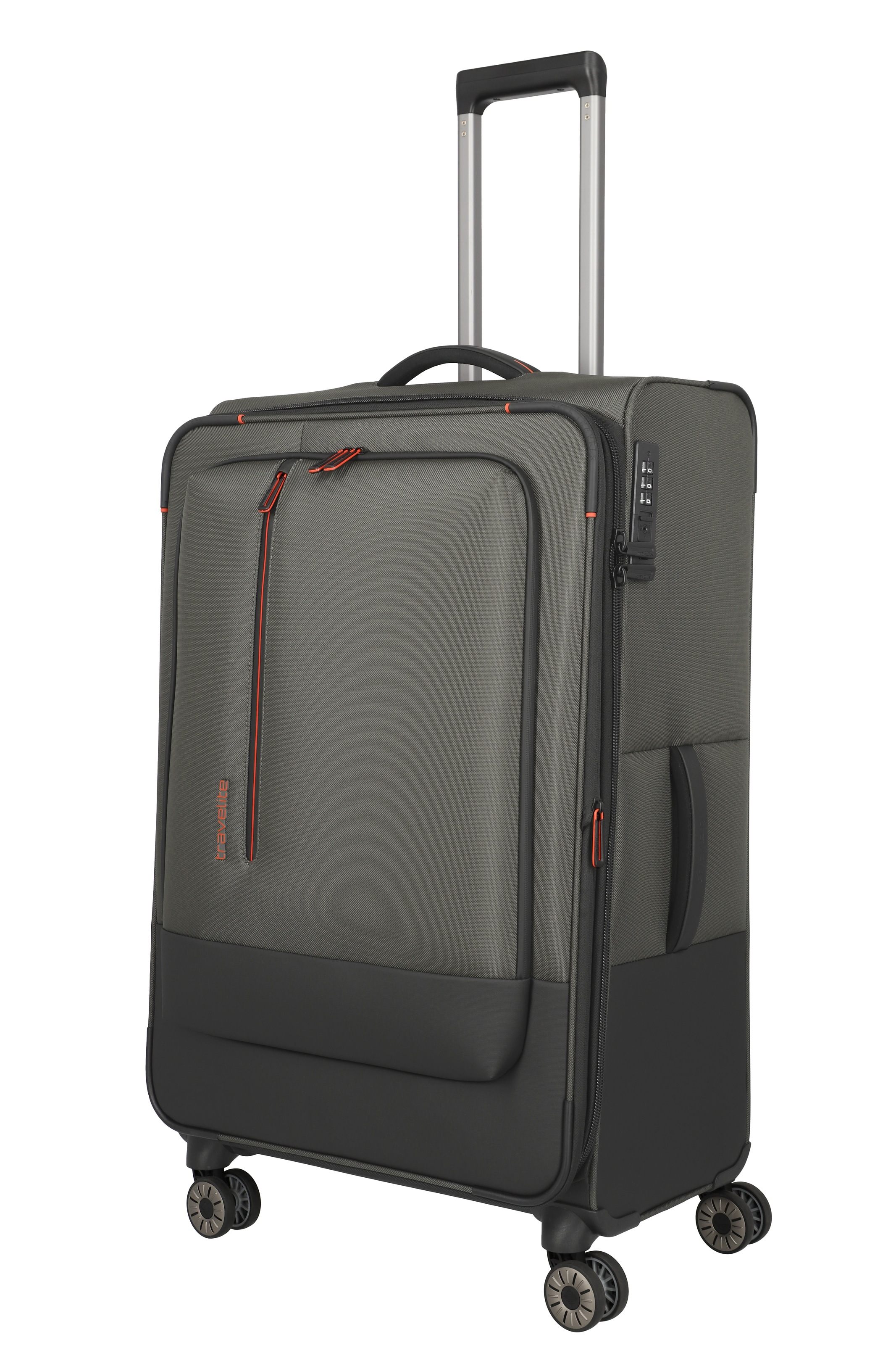 travelite Weichgepäck-Trolley "CROSSLITE Reisekoffer Weichgepäck" 88 l 4 Rollen Koffer, mit TSA-Schloss, wasserabweisendes Material