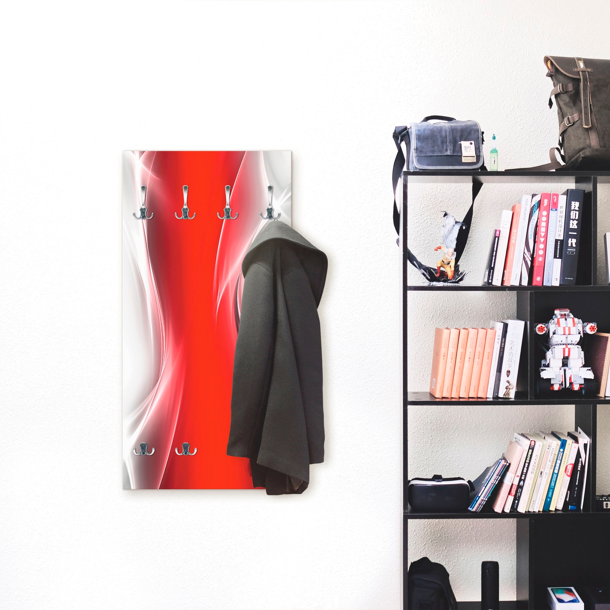 Garderobenleiste »Kreatives Element Rot für Ihr Art-Design«, teilmontiert