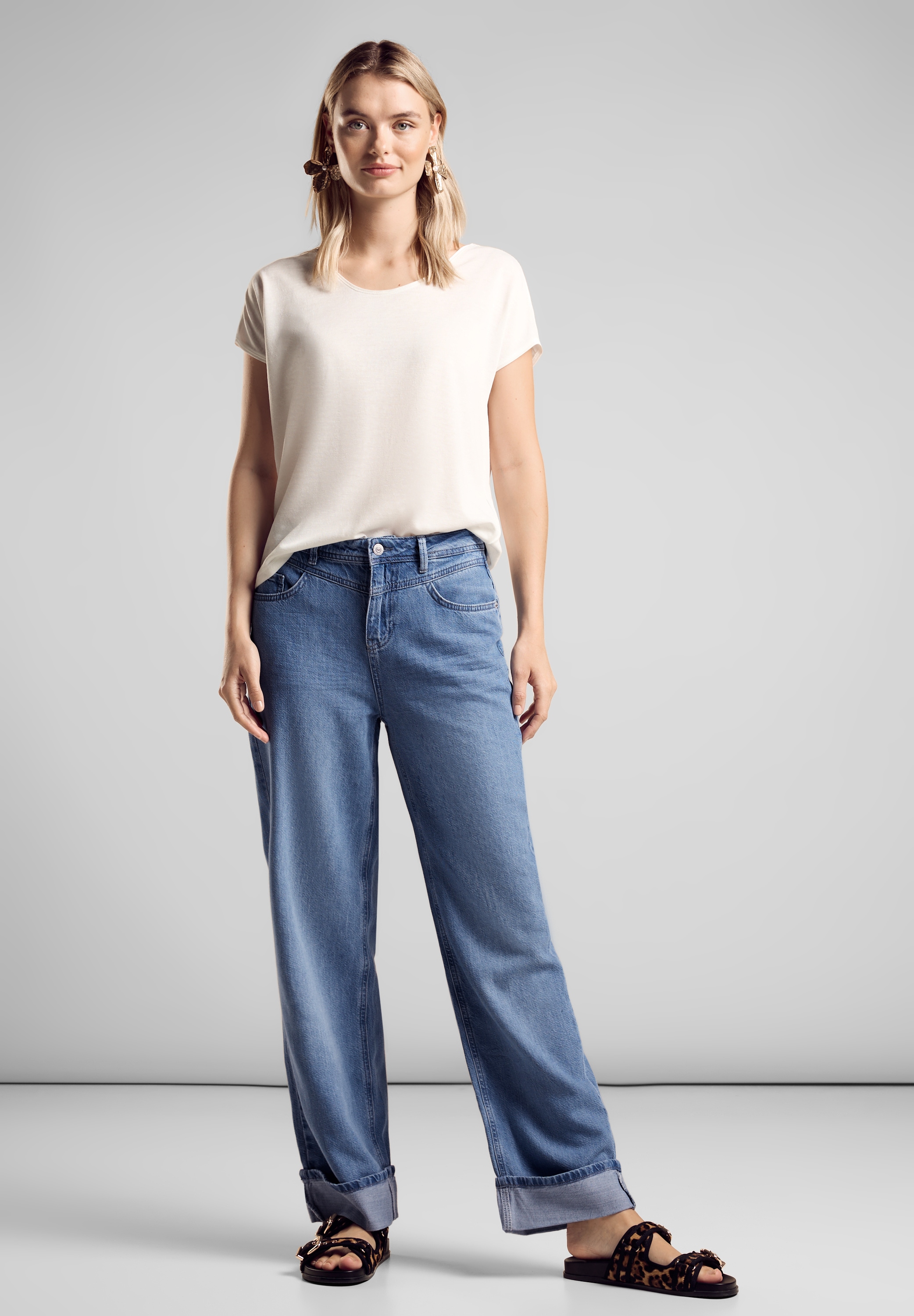 STREET ONE Comfort-fit-Jeans, High Waist