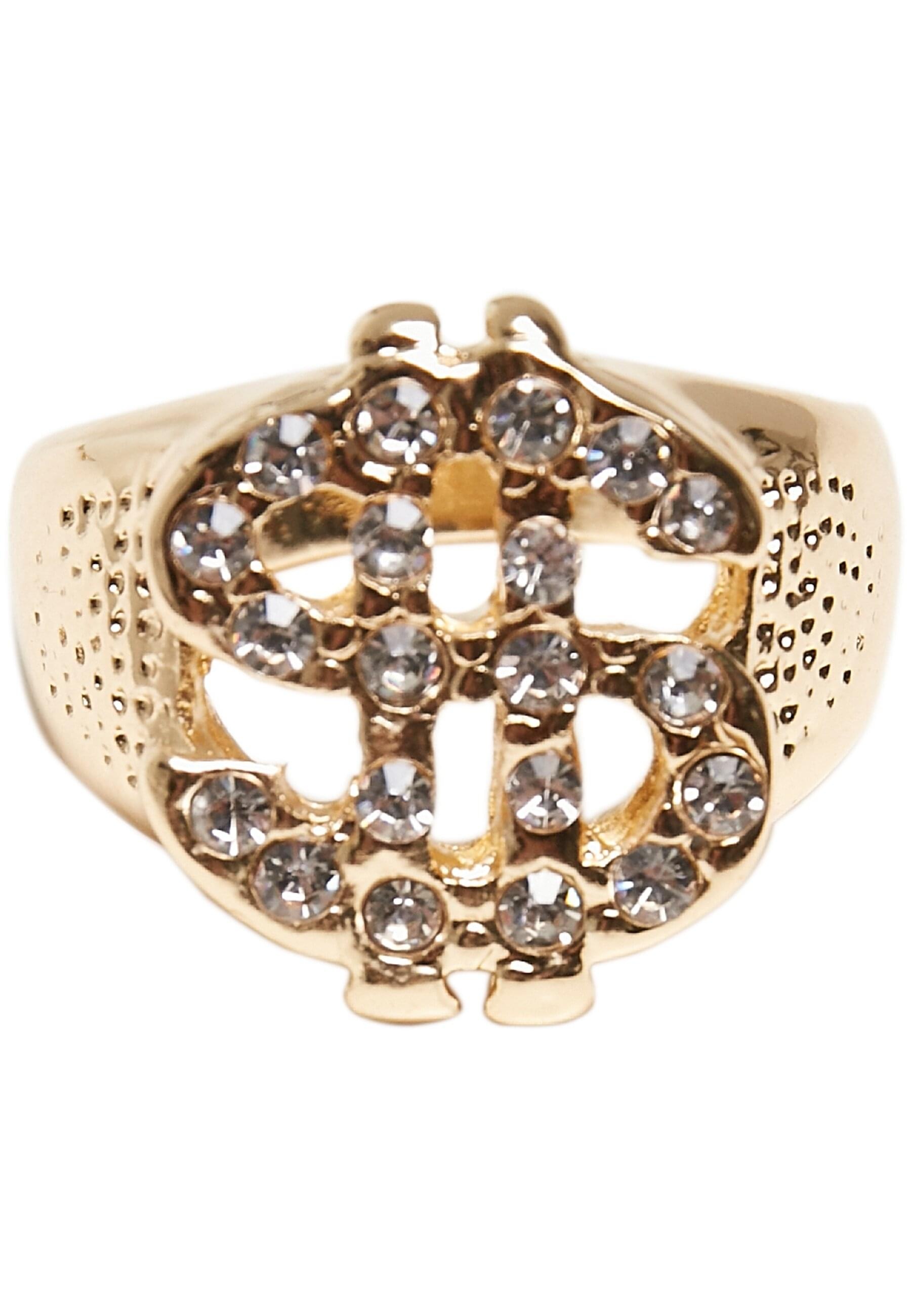 URBAN CLASSICS Ring-Set »Urban Classics Unisex Dollar Ring 3-Pack«