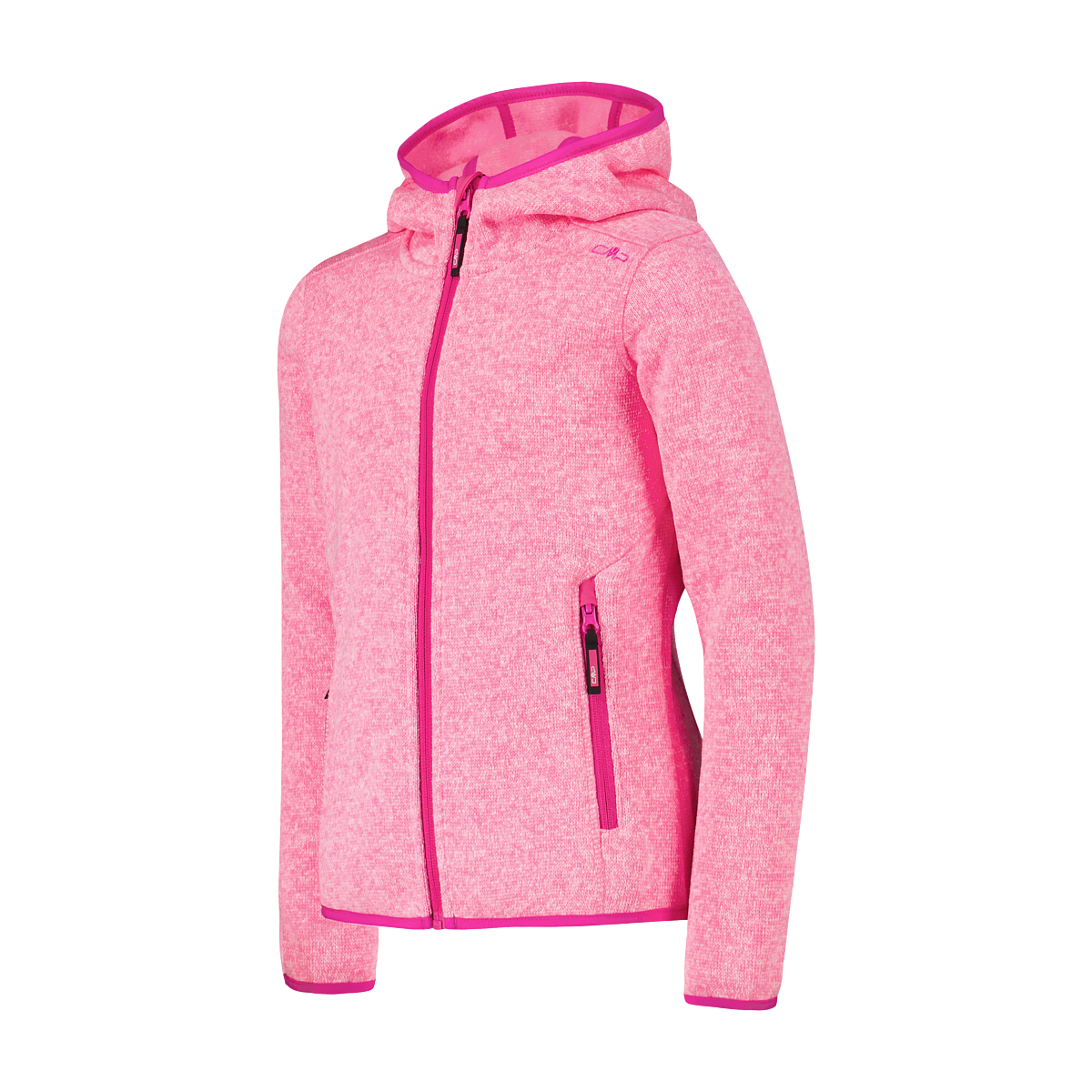 CMP Strickfleecejacke, (1 St.), mit Kapuze, Wärmend & Atmungsaktiv & Schnell trocknend & für Kinder