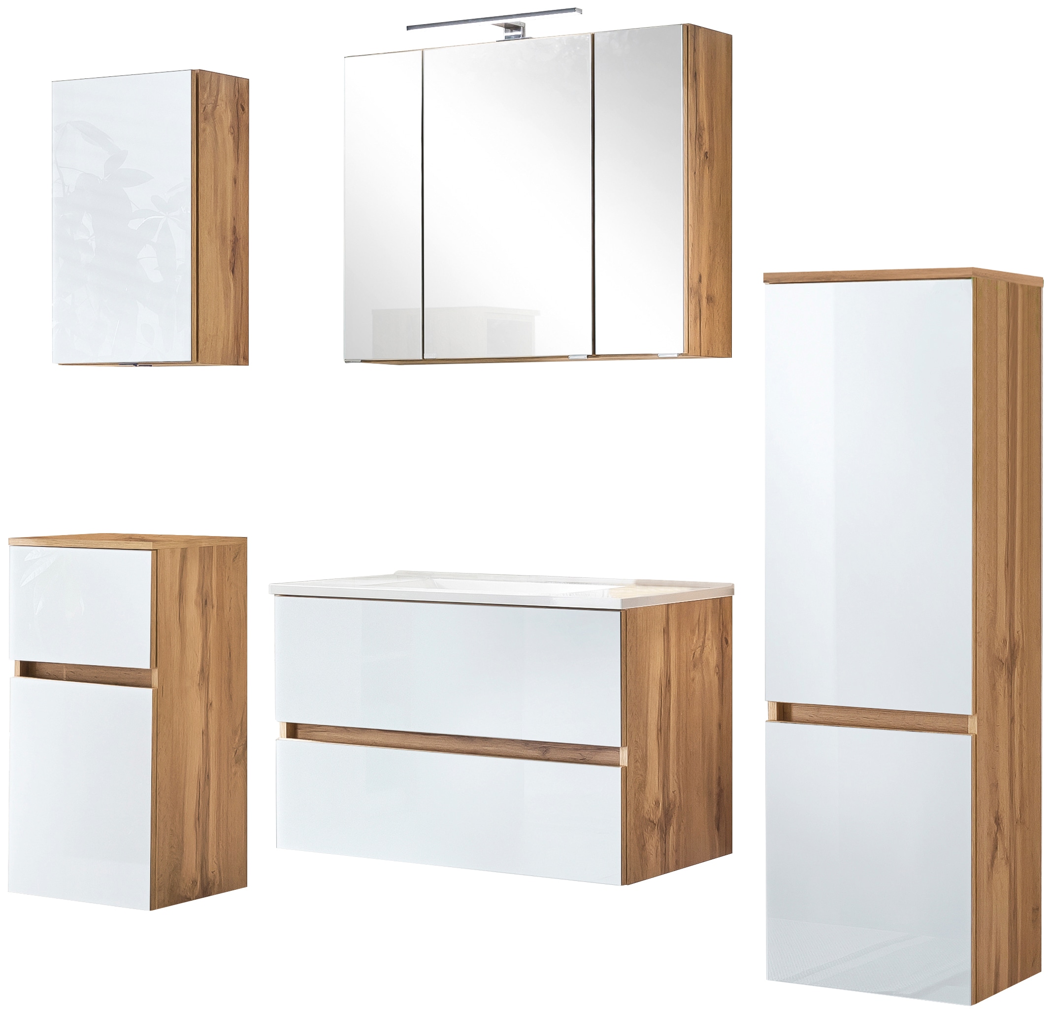 welltime Badezimmer-Set "Horki" Set, 5 Stk. tlg. günstig online kaufen