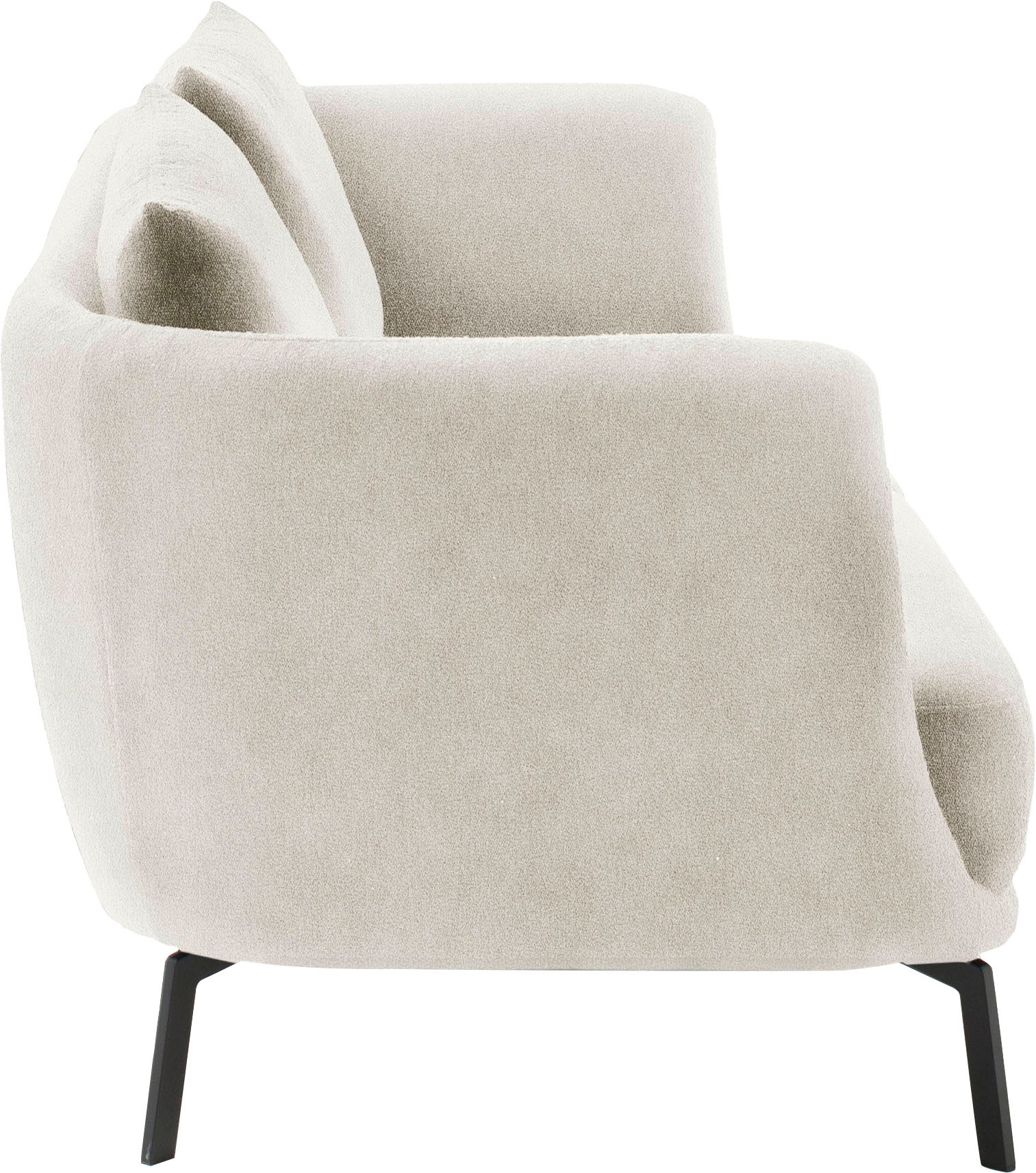 SCHÖNER WOHNEN-Kollektion 3-Sitzer »Pearl - 5 Jahre Hersteller-Garantie, auch in Bouclé«, Maße (B/H/T): 210/71/91 cm, Füße Metall