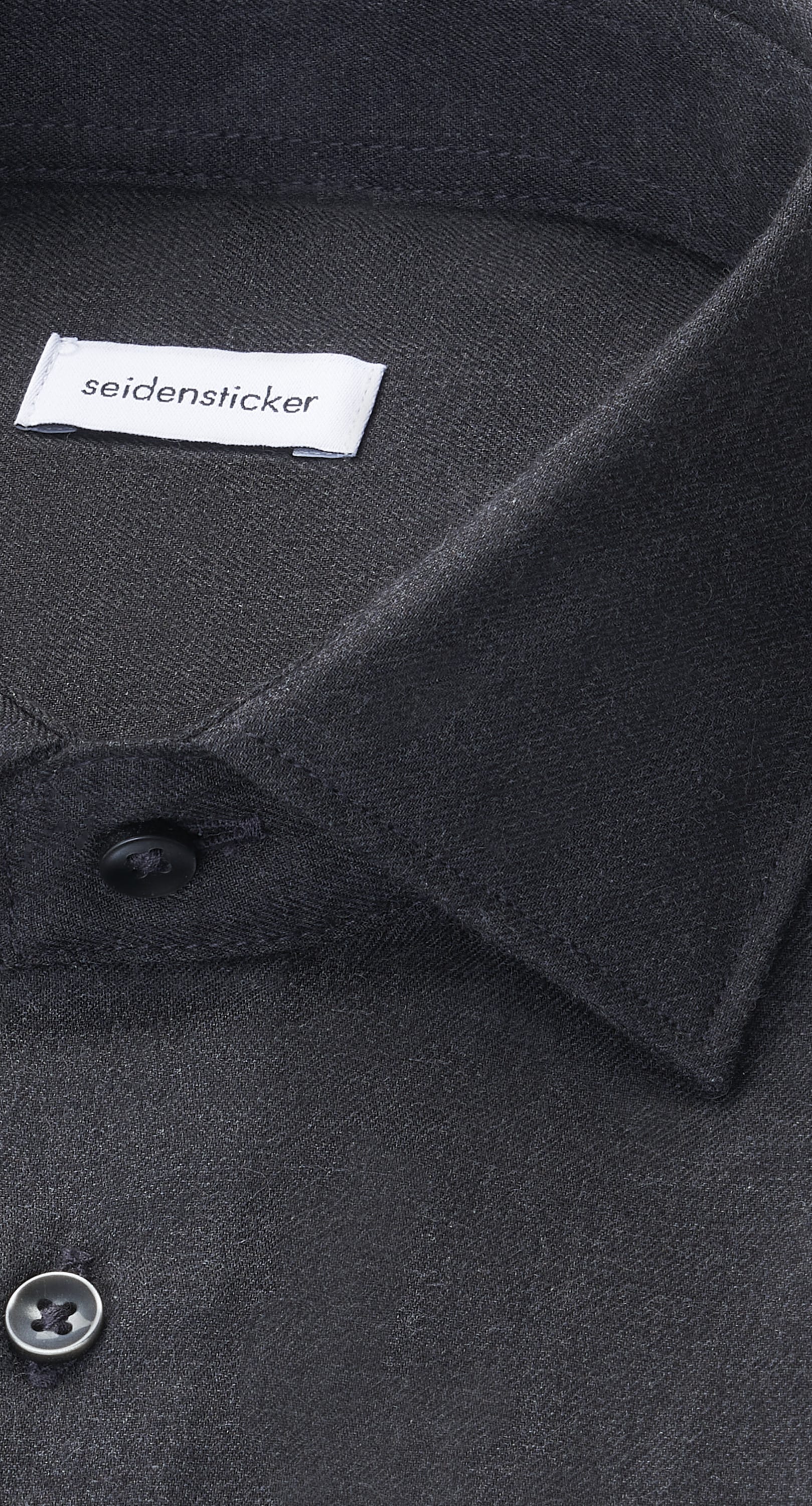 seidensticker Flanellhemd »Schwarze Rose« X-Slim 1/1 Kentkragen Uni