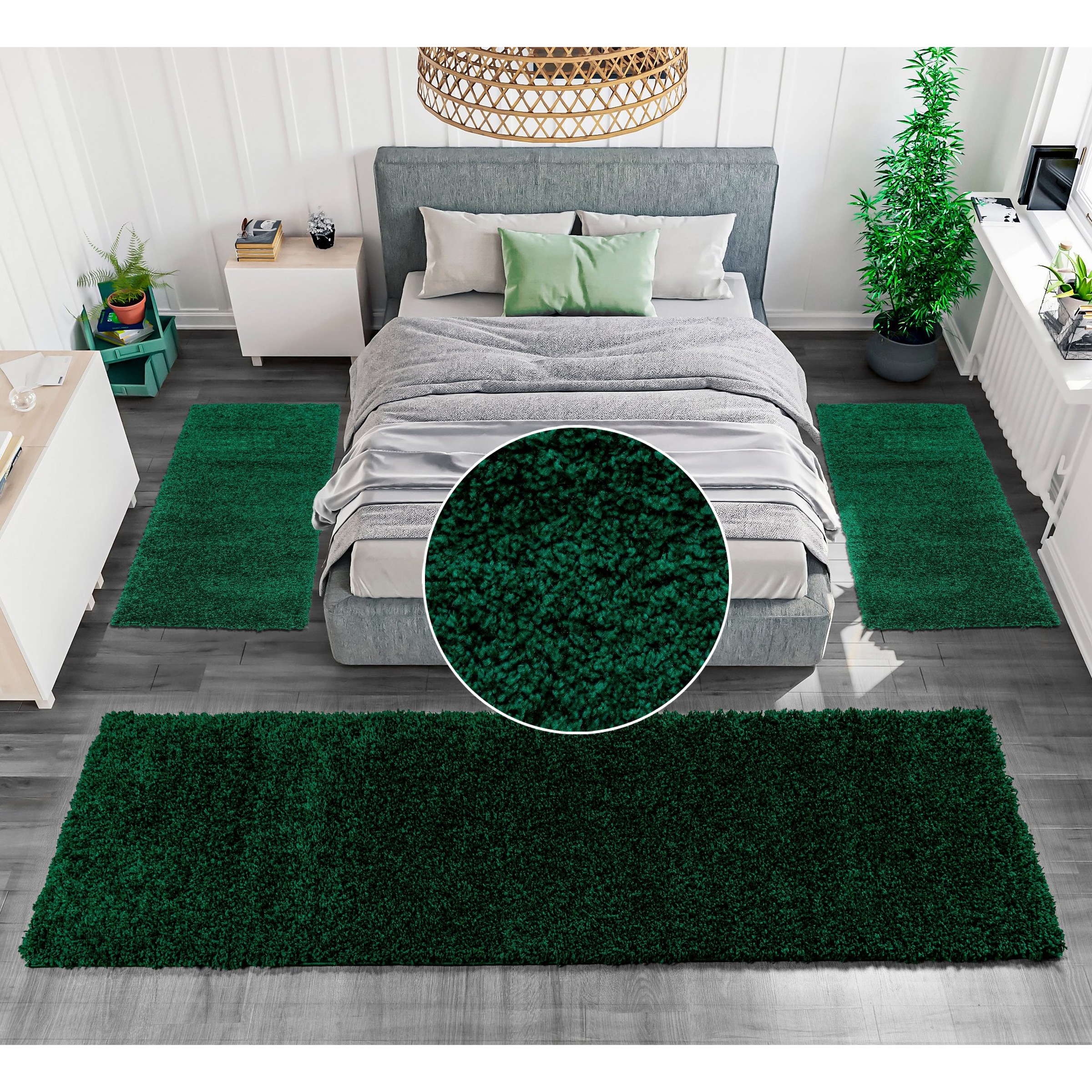 OTTO home Bettumrandung "Shaggy 30" Höhe 30 mm 3 tlg. gewebt, 2- oder 3-tei günstig online kaufen