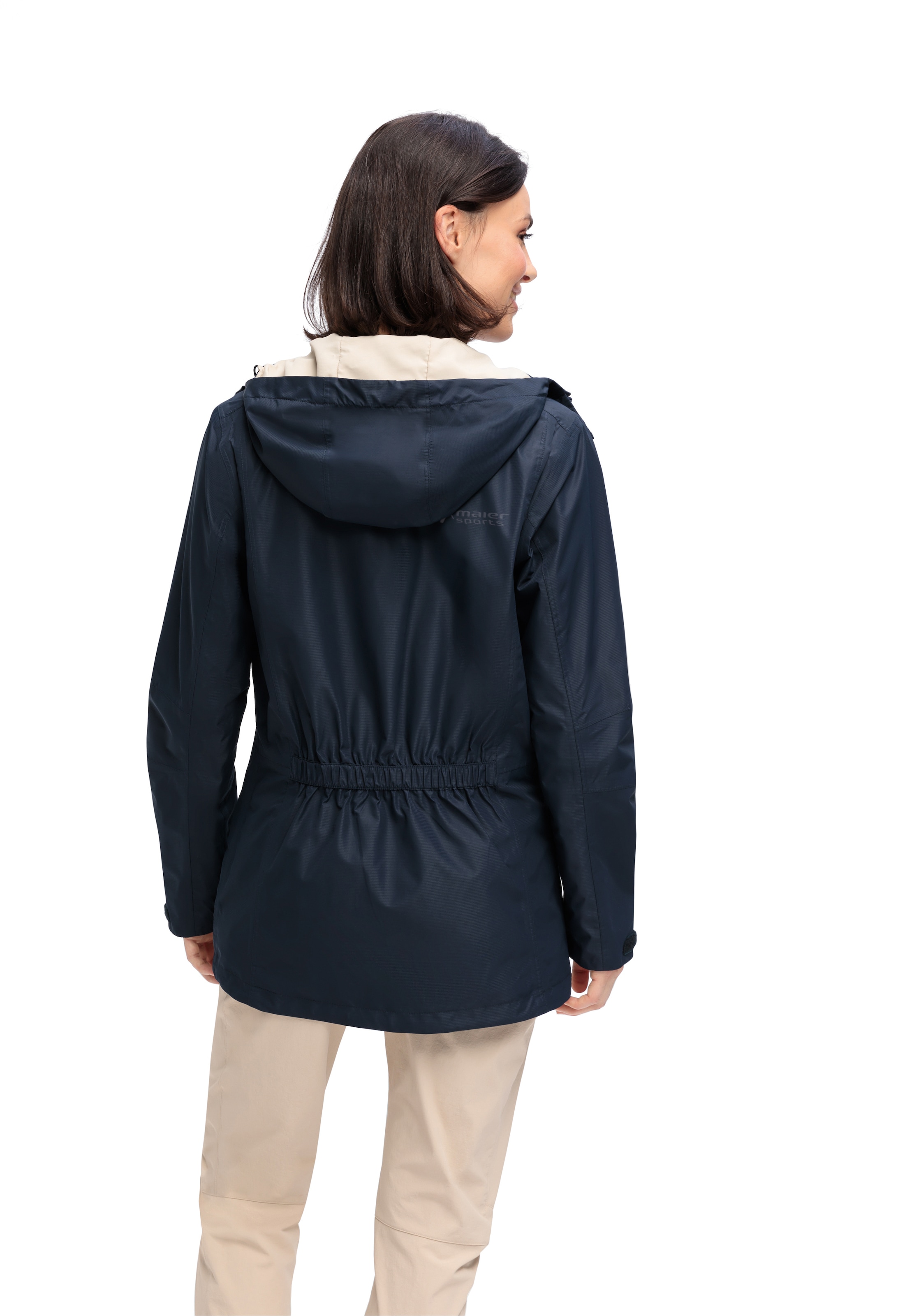 Maier Sports Outdoorjacke »Brocken Long W« Damen Jacke wasserdicht, Funktionsjacke 2 Taschen außen + Innentasche