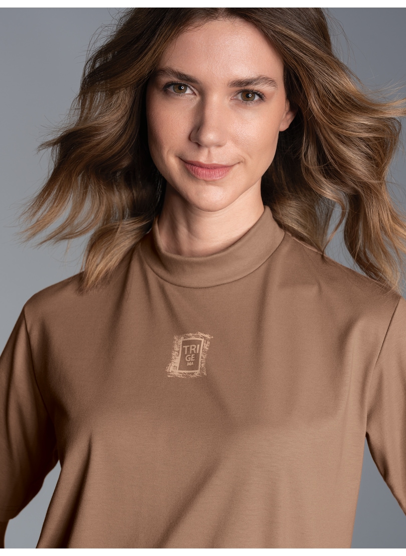 Trigema T-Shirt "TRIGEMA T-Shirt mit Stehkragen", (1 tlg.) günstig online kaufen
