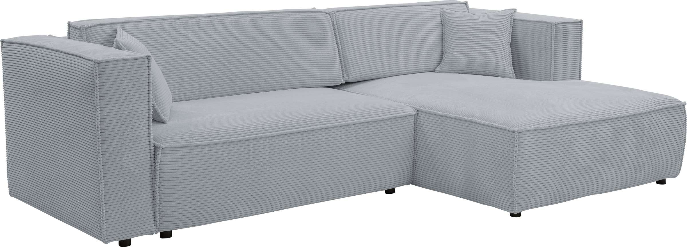 Thumbnail - WERK2 Ecksofa "Atlanta-New, modernes Design, Stellmaße 280x147cm, L-Form, Kedernaht", hoher Komfort, Schlaffunktion & Be...