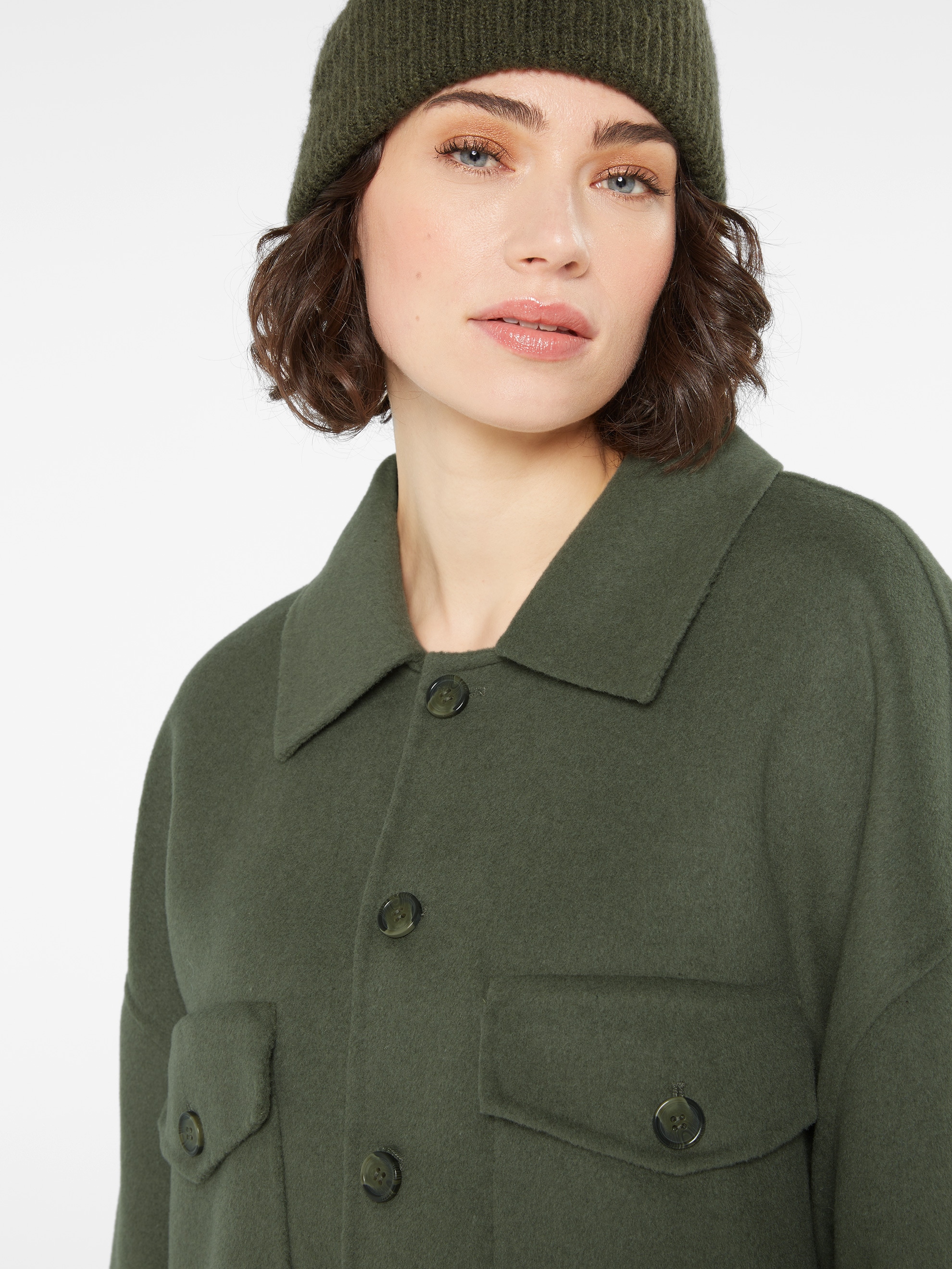 SENSES.THE LABEL Langjacke ohne Kapuze mit Brusttaschen