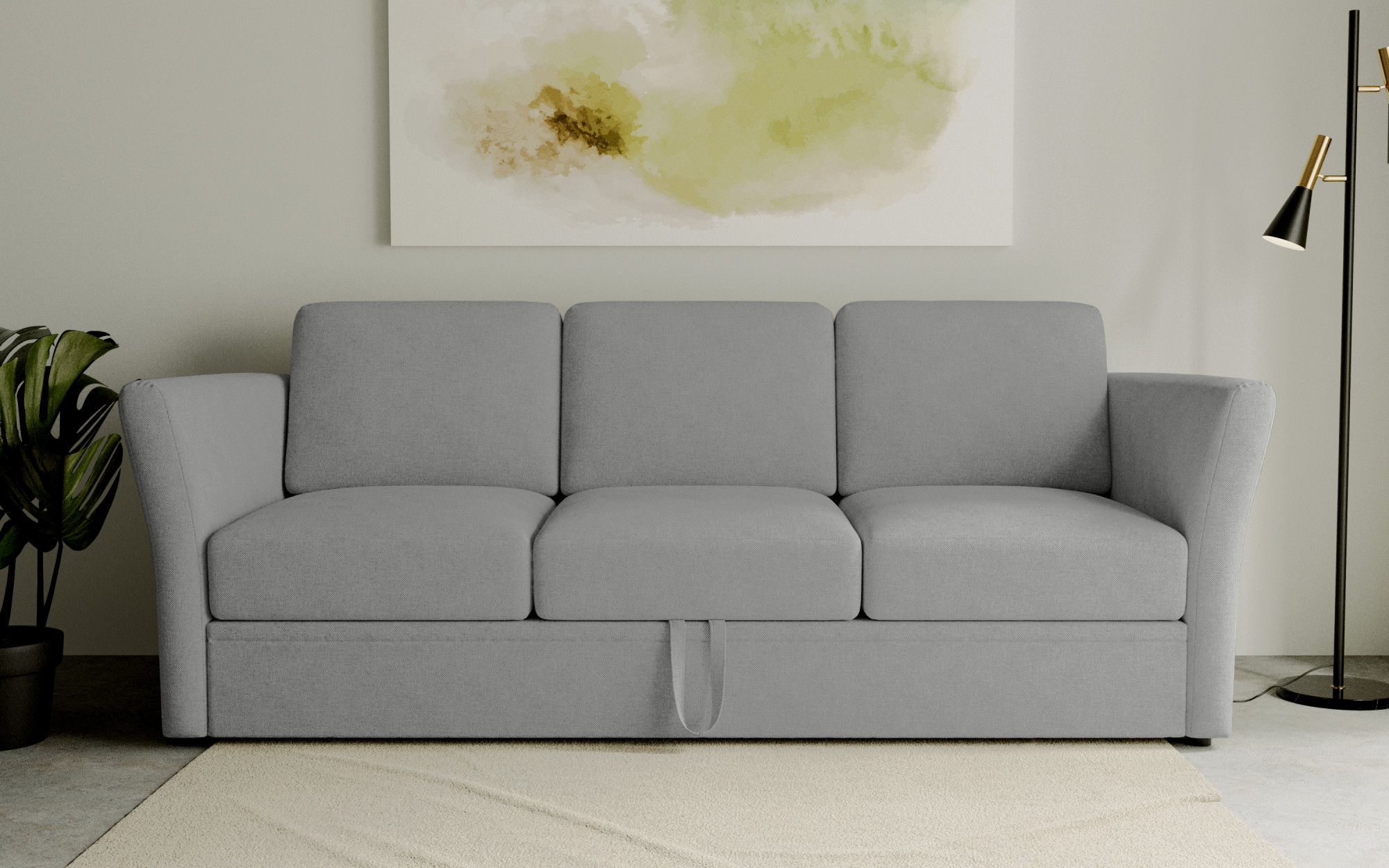 OTTO home 3-Sitzer "Lavars Schlafsofa" mit Bettfunktion, in zwei verschiedenen Bezugsqualitäten