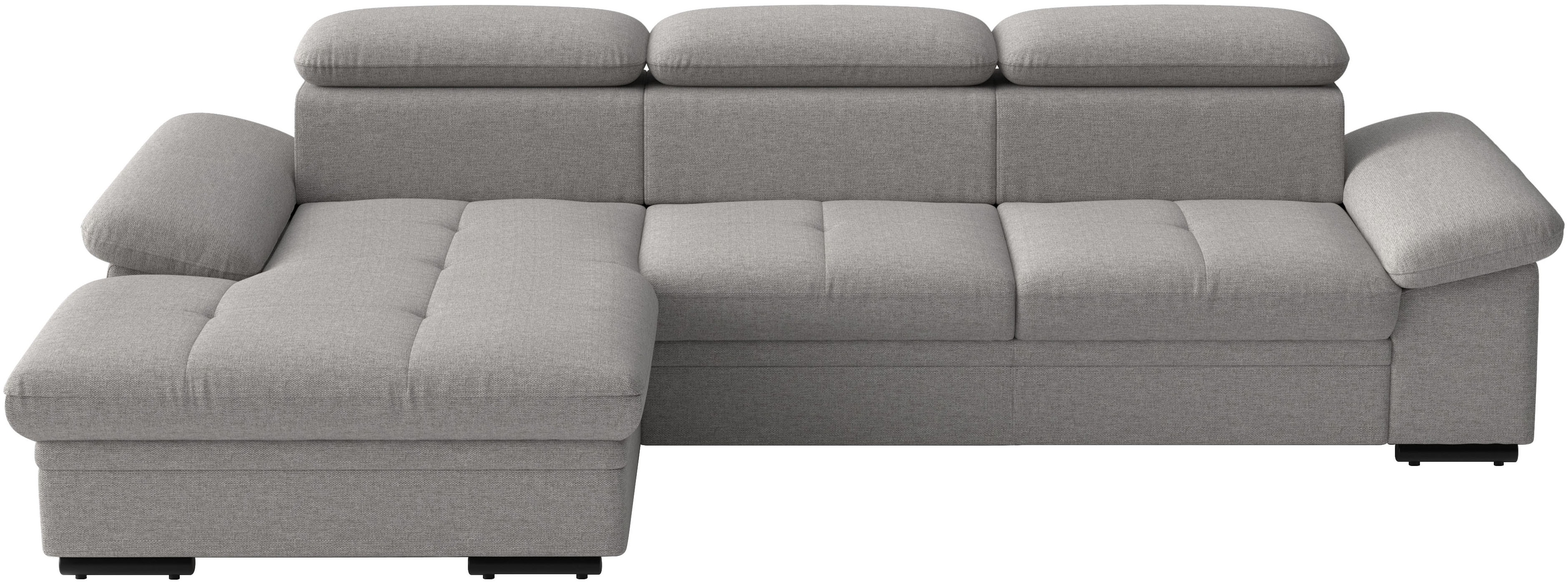 sit&more Ecksofa "Viola L-Form, B: 260 cm, Arm- & Kopfteilverstellung" optional Schlaffunktion,inkl Armteil- & Kopfteilverstellung