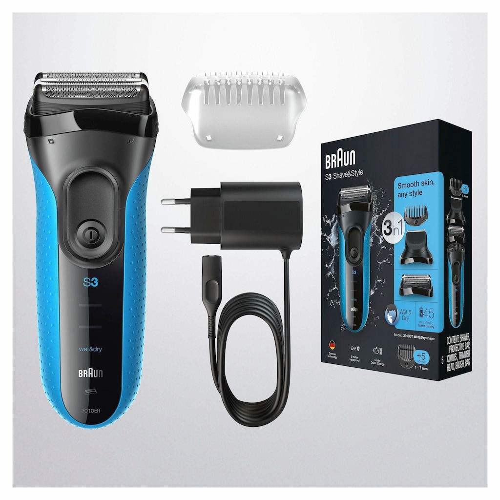 Braun Elektrorasierer »Series 3 Shave&Style 3010BT«