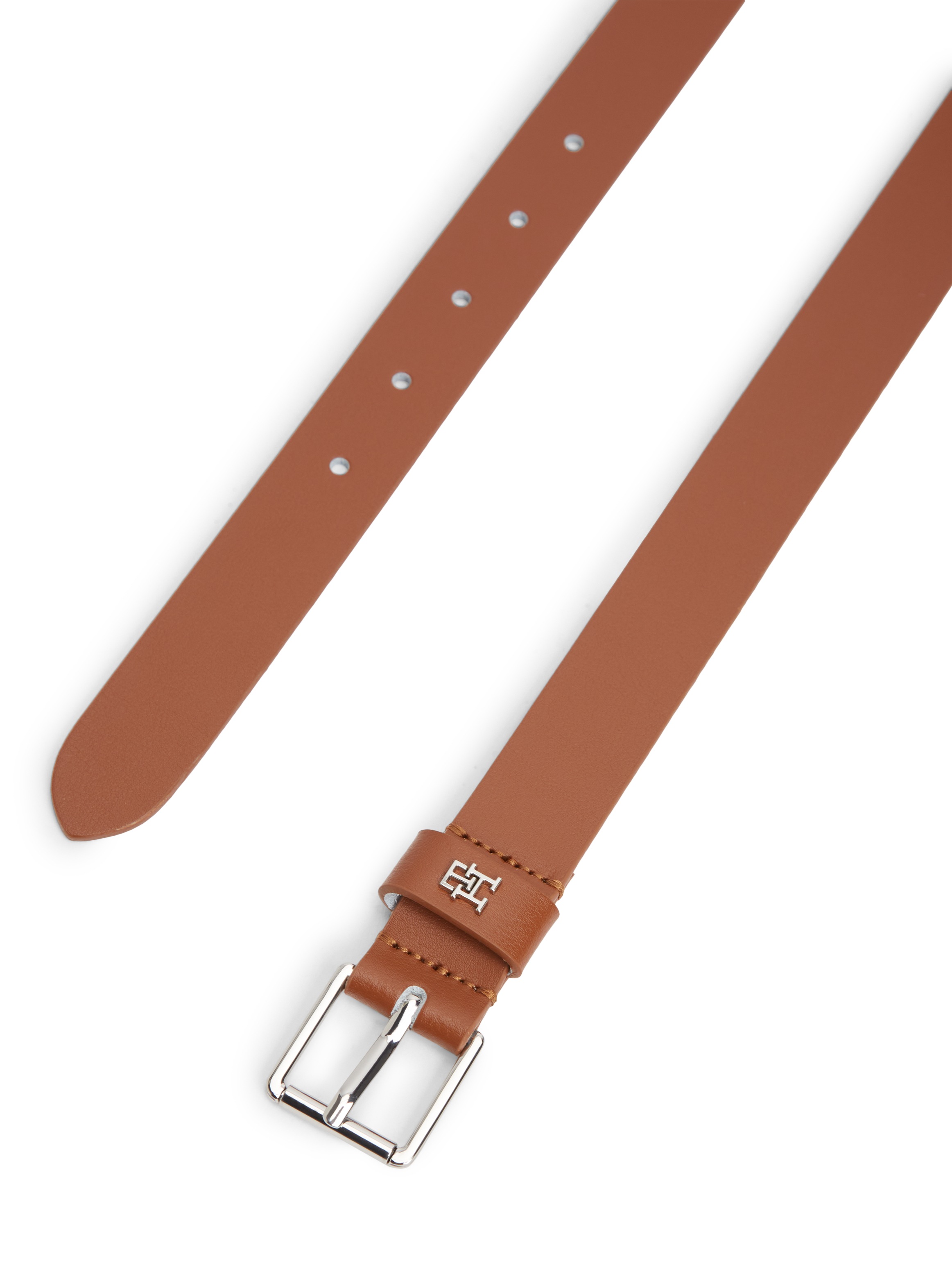 Tommy Hilfiger Ledergürtel »SQUARE 2.5 cm breit SILVER« Größenverstellbar durch Schnalle