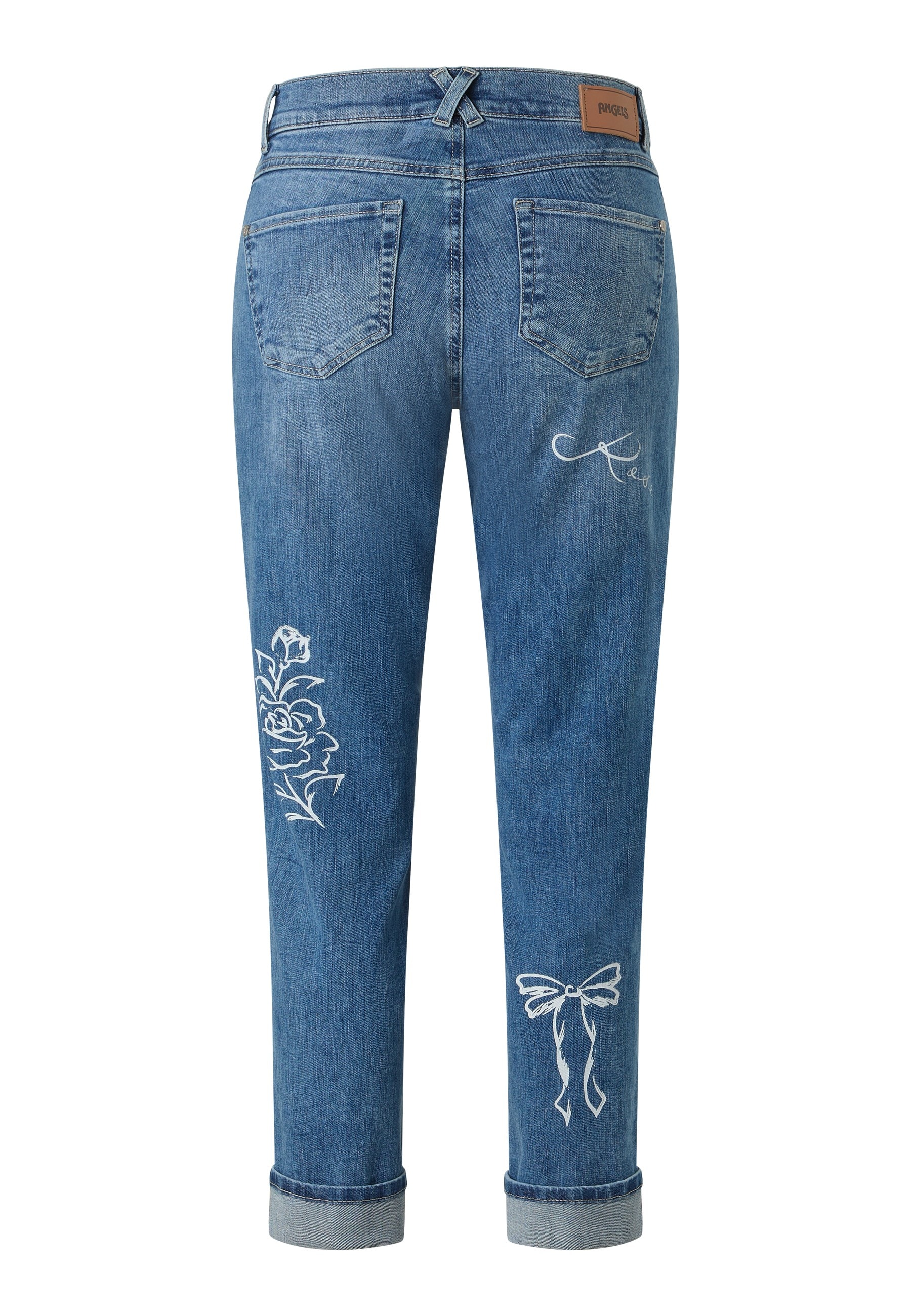 ANGELS High-waist-Jeans »Darleen Beauty« mit floralen Prints und Stretch