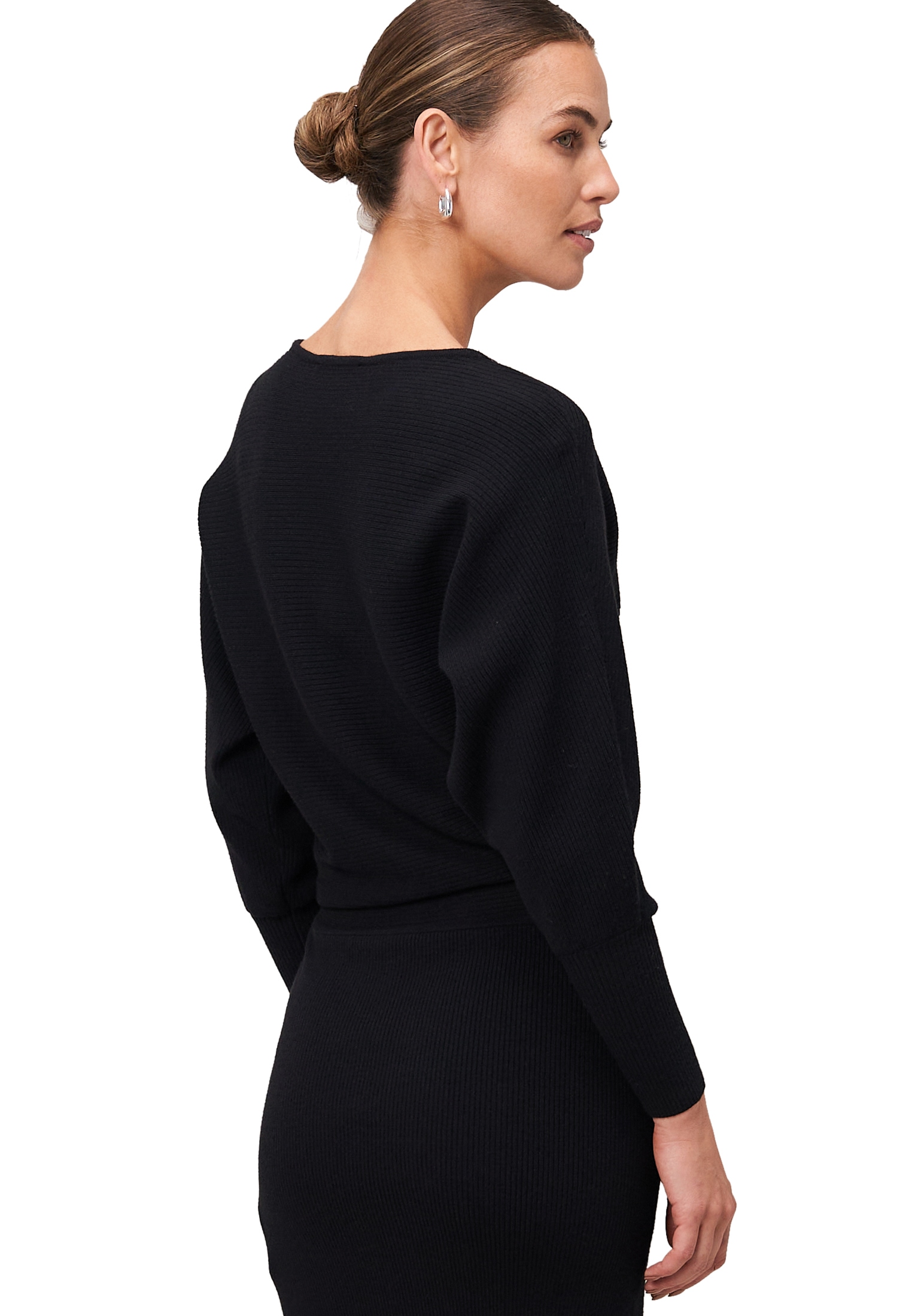 Zero Strickkleid »zero Damen Strickkleid mit U-Boot Ausschnitt«, Plain/ohne Details