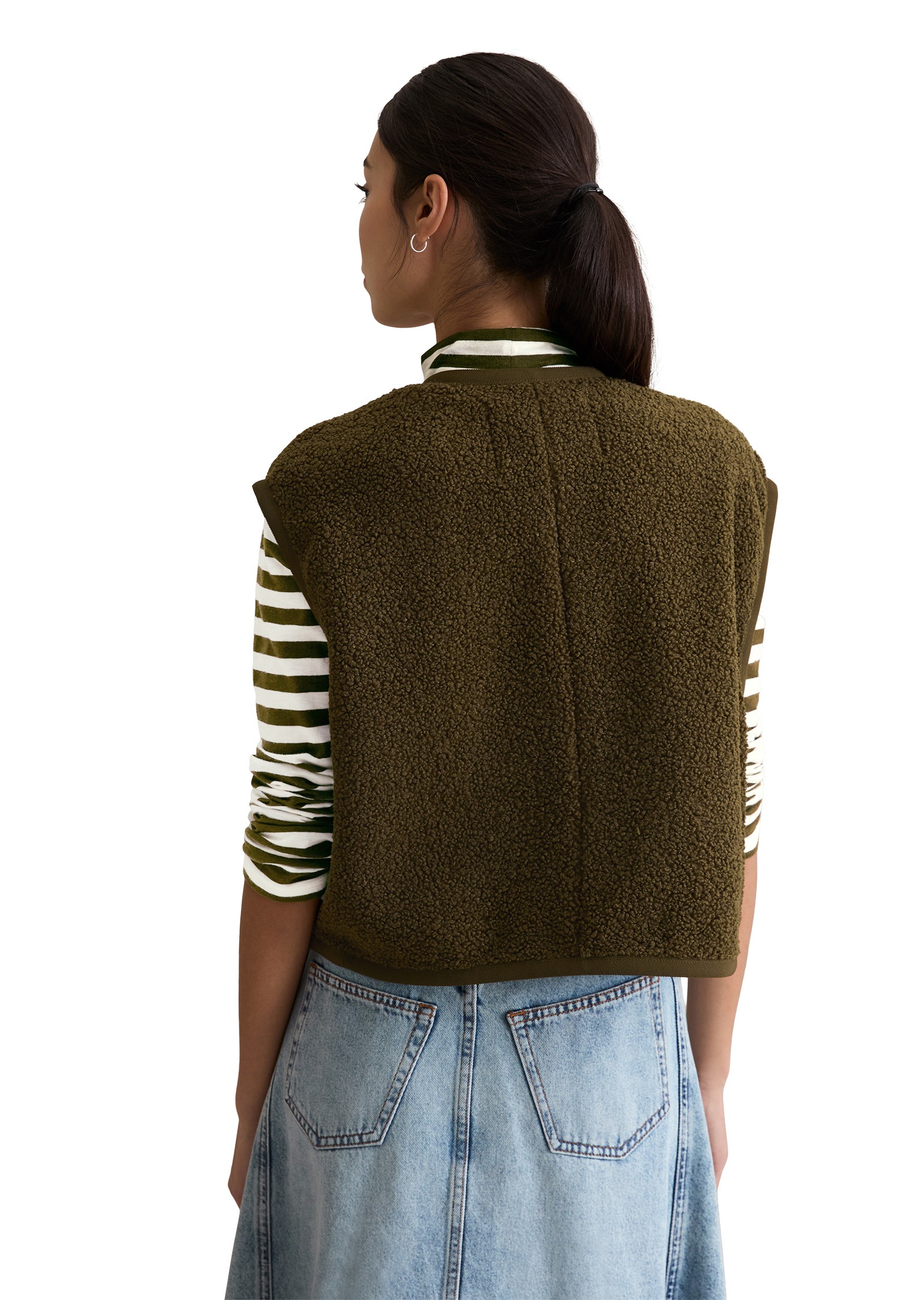 Marc O'Polo DENIM Sweatweste »aus recyceltem Polyester«