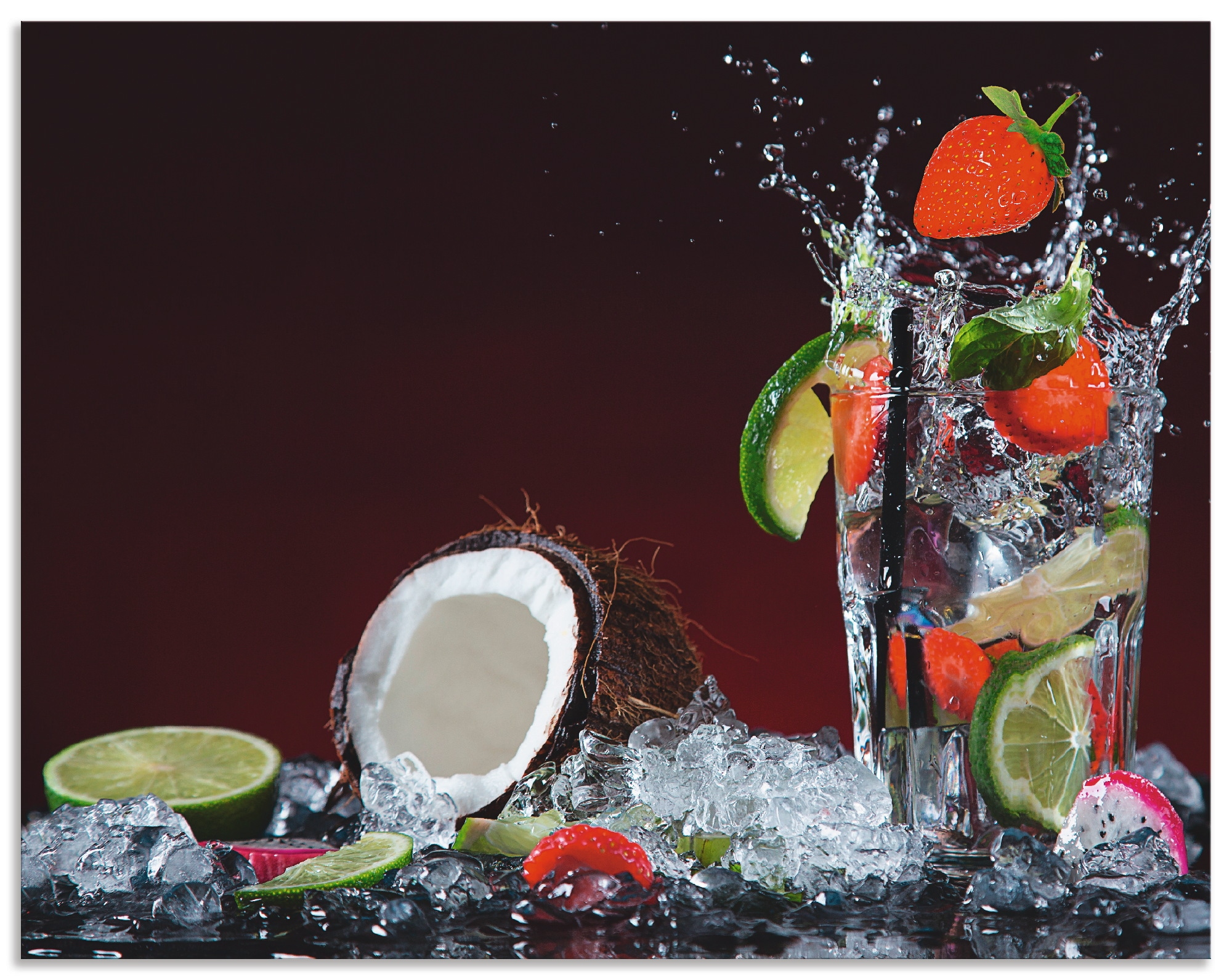 Artland Küchenrückwand "Frischer Fruchtcocktail", (1 tlg.), Alu Spritzschut günstig online kaufen
