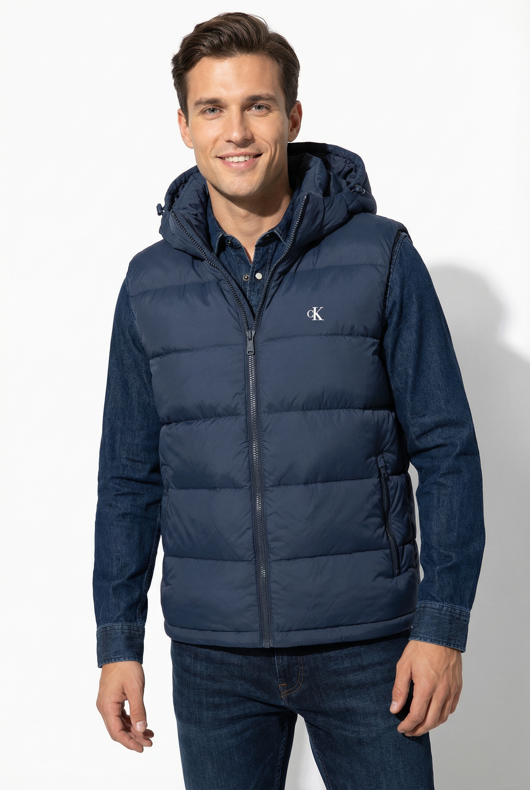 Calvin Klein Jeans Steppweste Kapuze, Regular Fit, warm wattiert günstig online kaufen