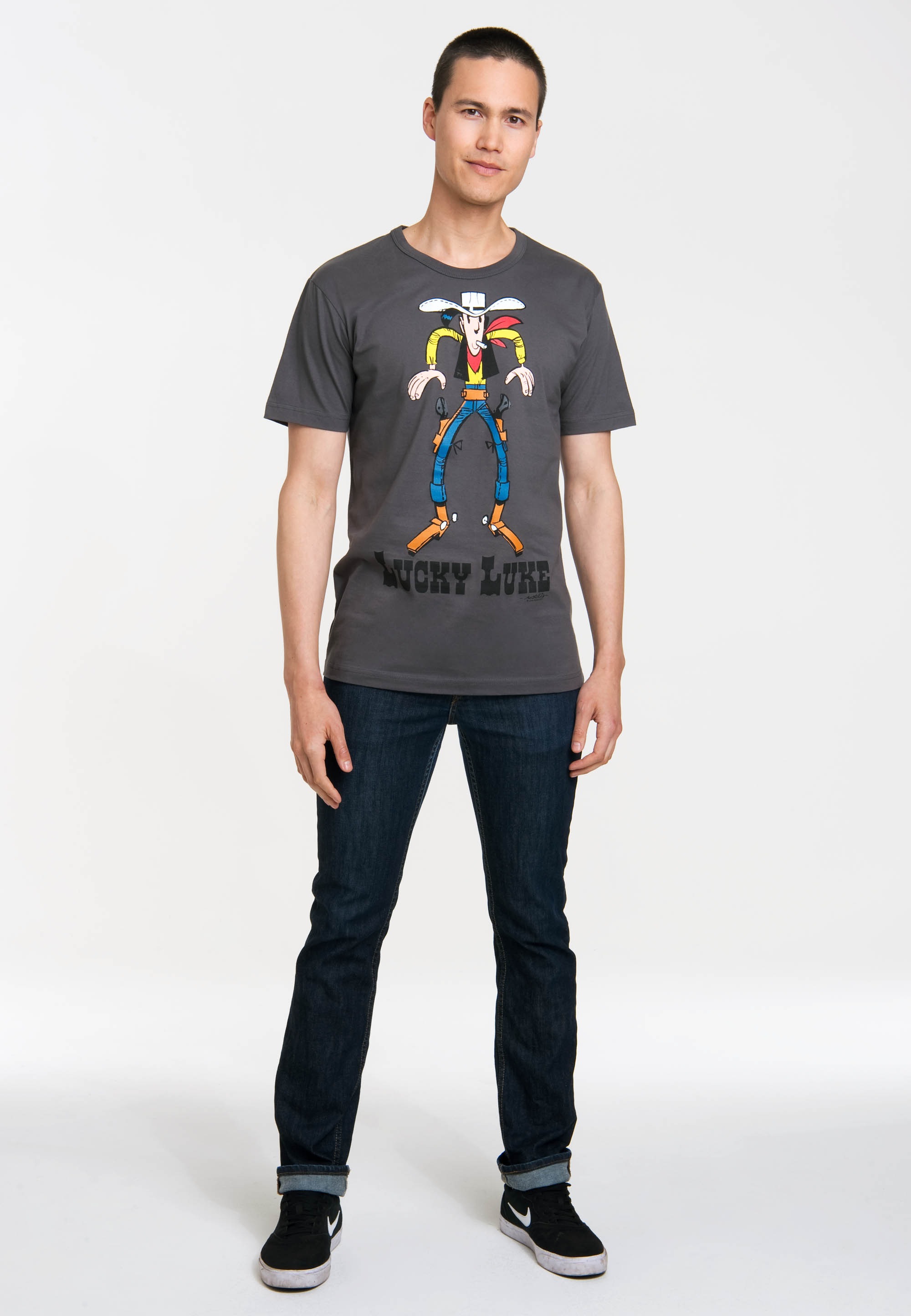 LOGOSHIRT T-Shirt »Lucky Luke«, mit angesagtem Retro-Print