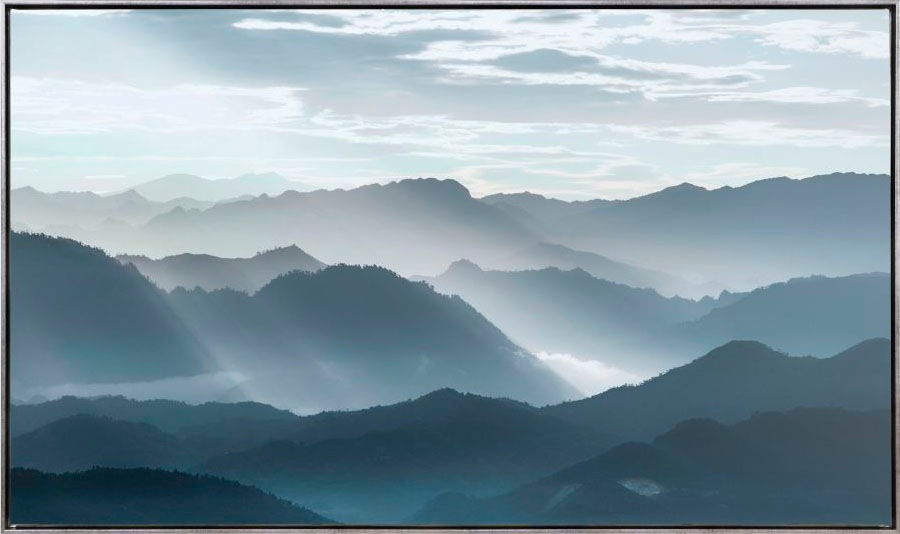 Reinders Leinwandbild Berglandschaft Im Morgengrauen Leinwandbild Kaufen Baur