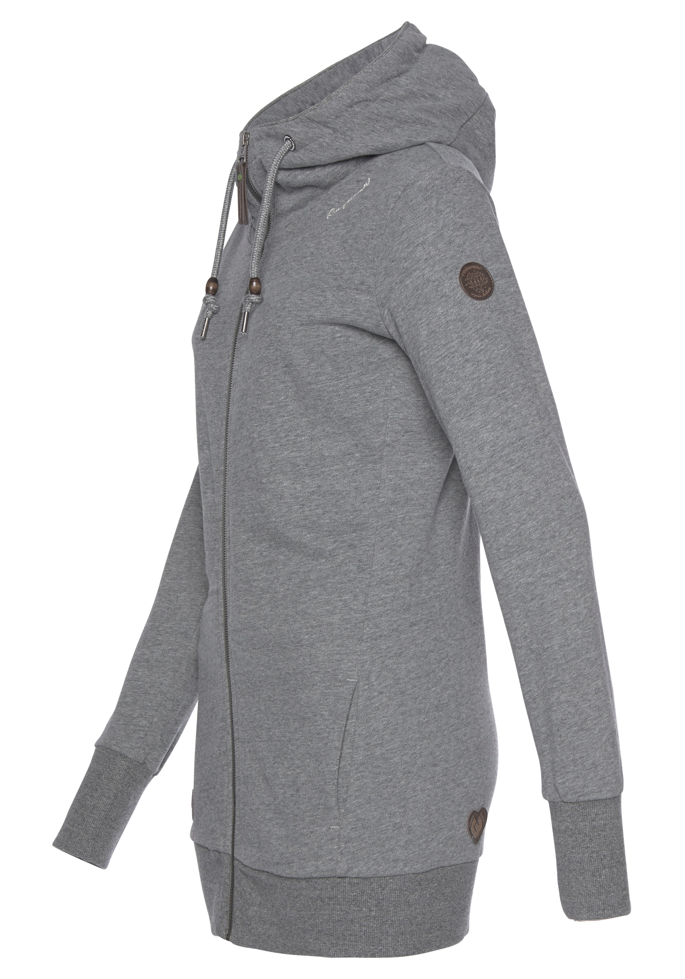 Ragwear Sweatjacke »ELONA ZIP«, in Longform