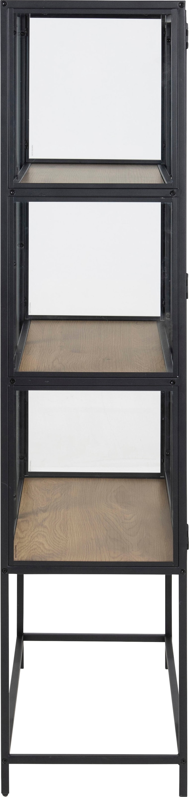 ACTONA GROUP Glasvitrine, mit Glastüren und Metallrahmen, 3 Einlegeböden, B:  77 x H: 150 cm bestellen | BAUR