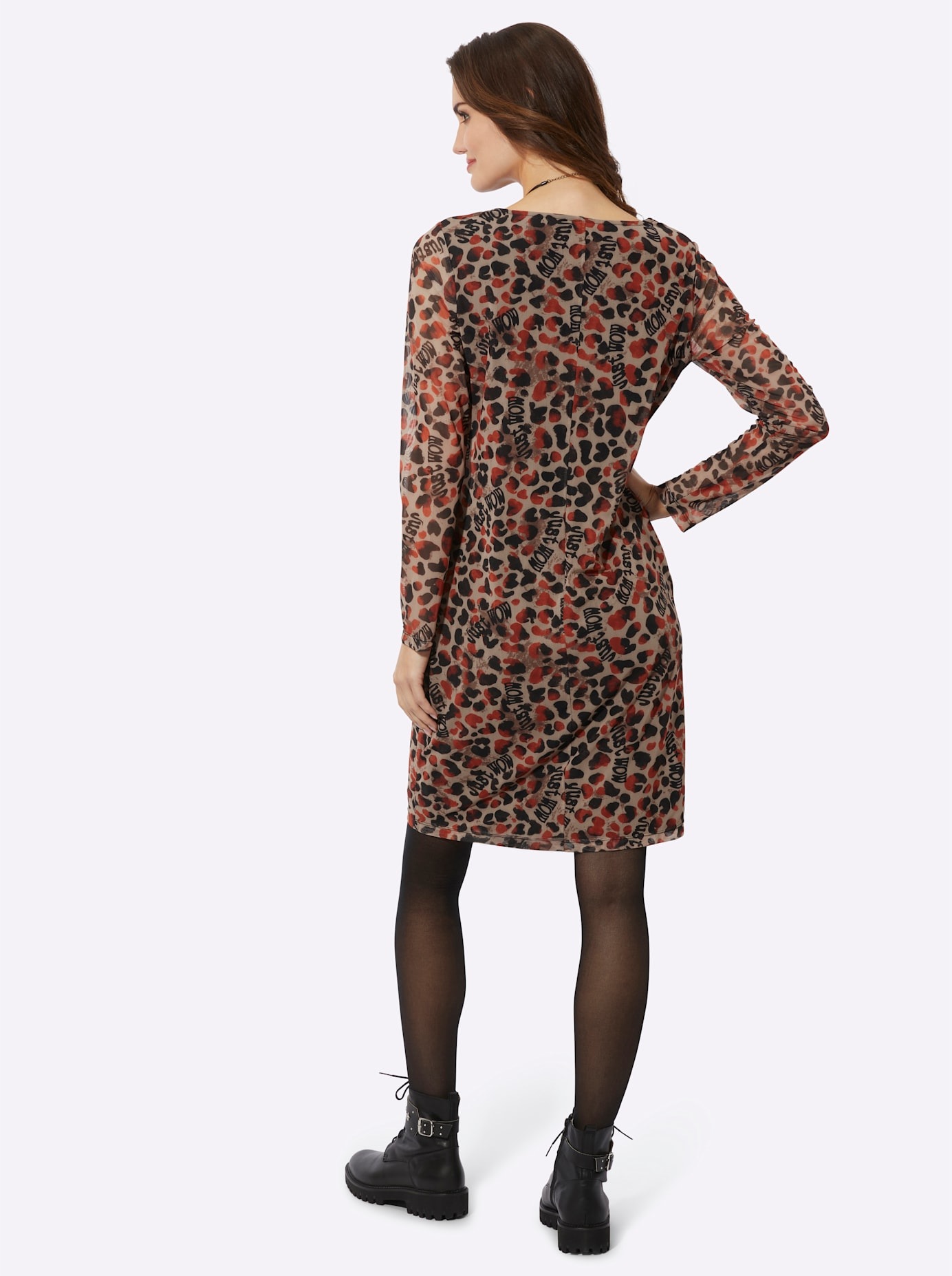 Thumbnail - Inspirationen Druckkleid "Mesh-Kleid"