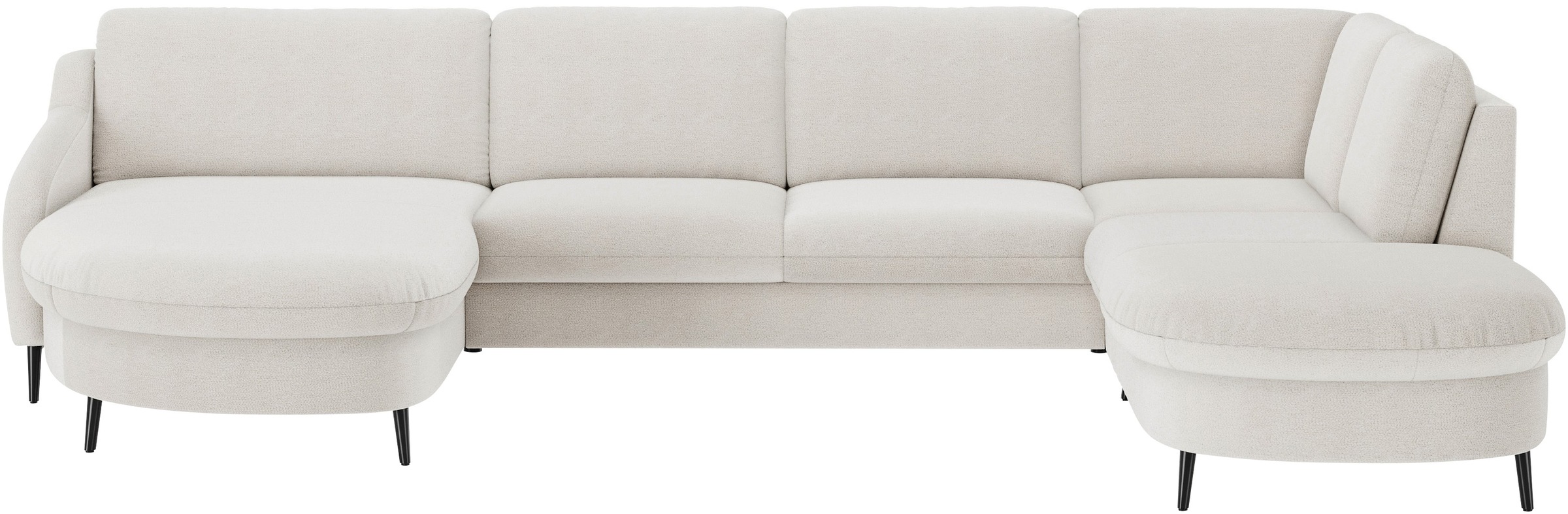 sit&more "Soul U-Form" wahlweise mit Bett und Bettkasten