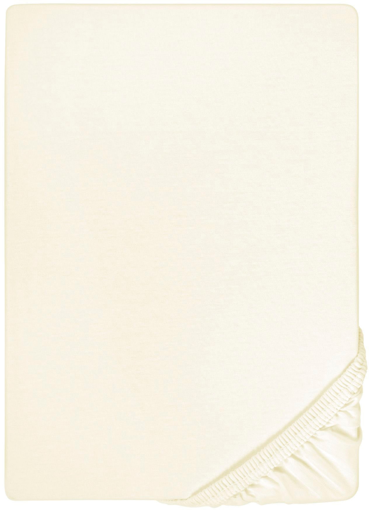 Biberna Spannbettlaken »Marc in Gr. 90x200, 140x200 oder 180x200 cm«, (1 St.), aus Baumwolle, für Matratzen bis 22 cm Höhe, Bettlaken, Spannbetttuch