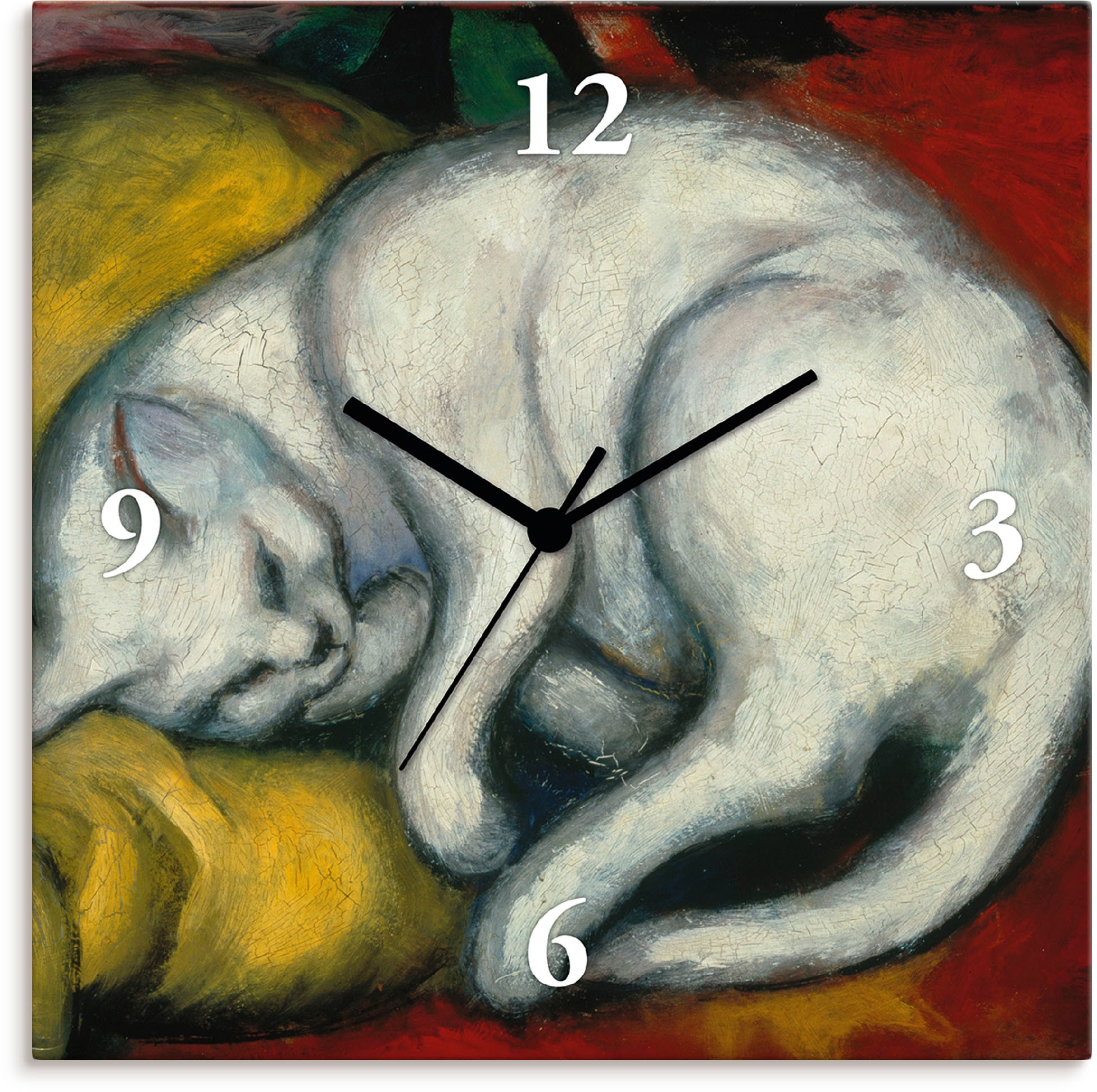 Artland Wanduhr "Die weisse Katze. 1912", analog, 30 cm