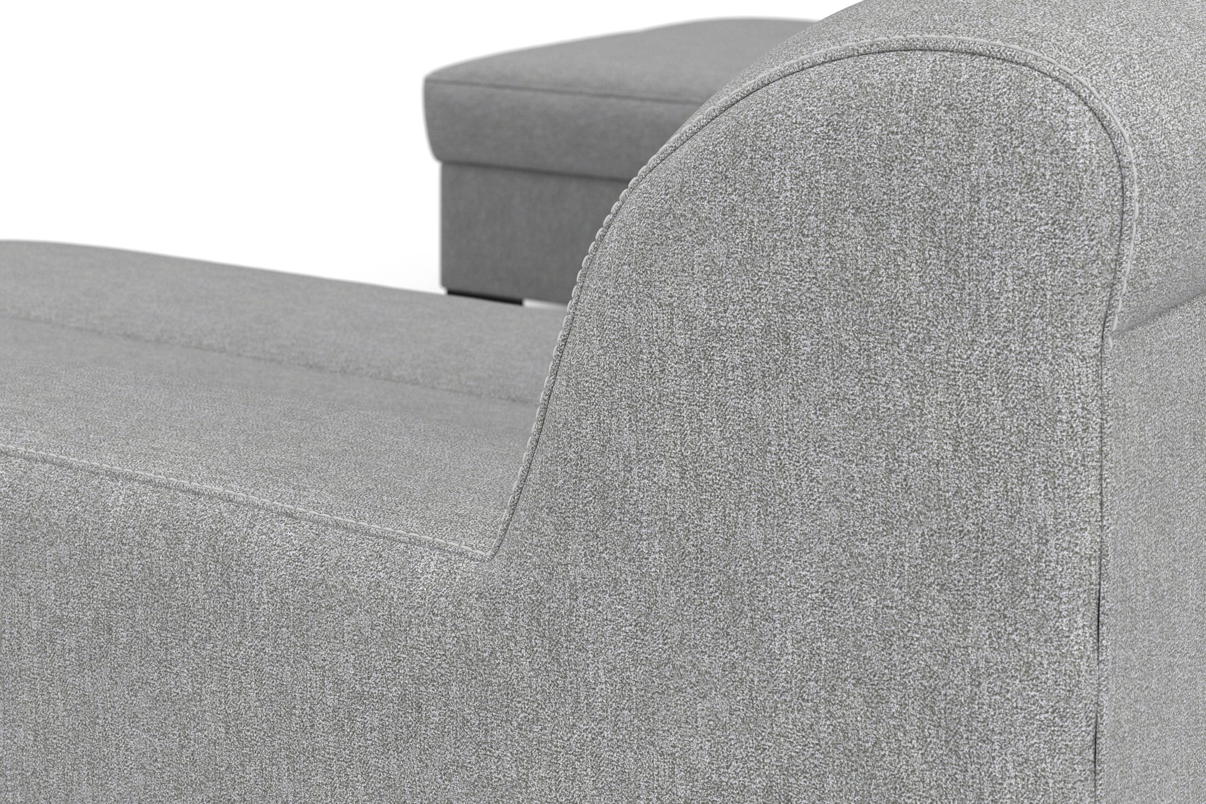 INOSIGN Wohnlandschaft »Balme, moderne Formensprache, zeitloses Design, U-Form«, Inkl. Zierkissen, wahlweise mit Bettfunktion