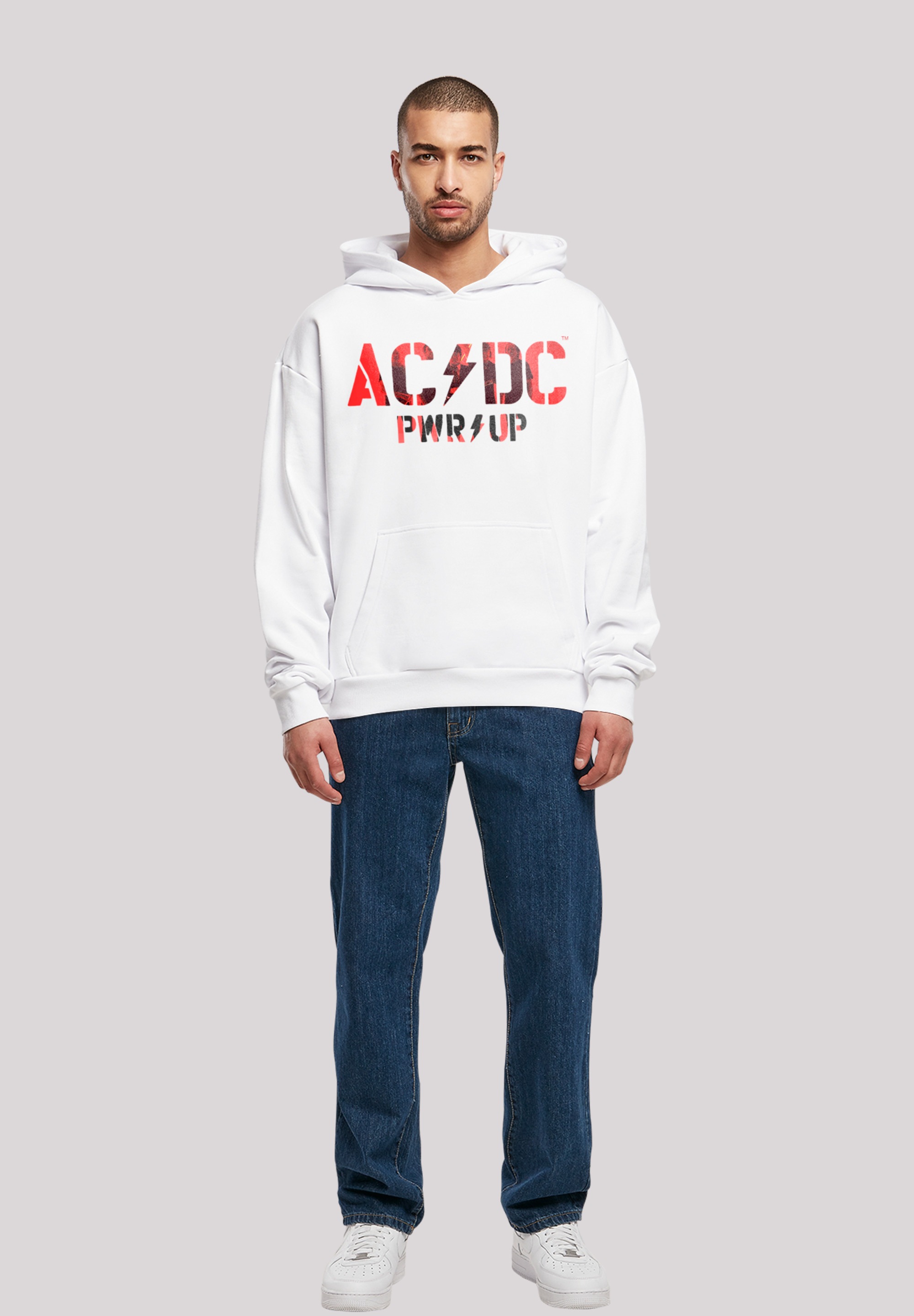 F4NT4STIC Kapuzenpullover »ACDC PWRUP Photo Logo«, Print